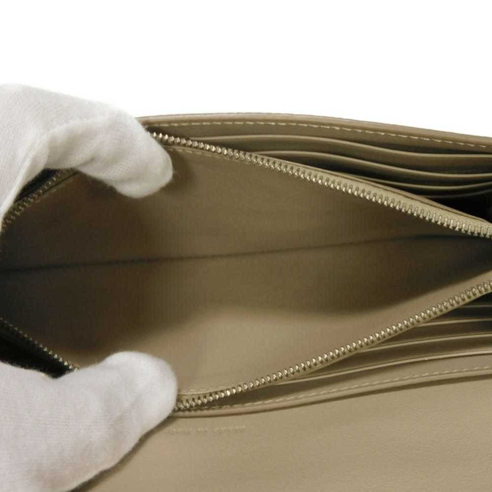 Celine Beige Leather Long Wallet (Bi-Fold) (Pre-Owned)