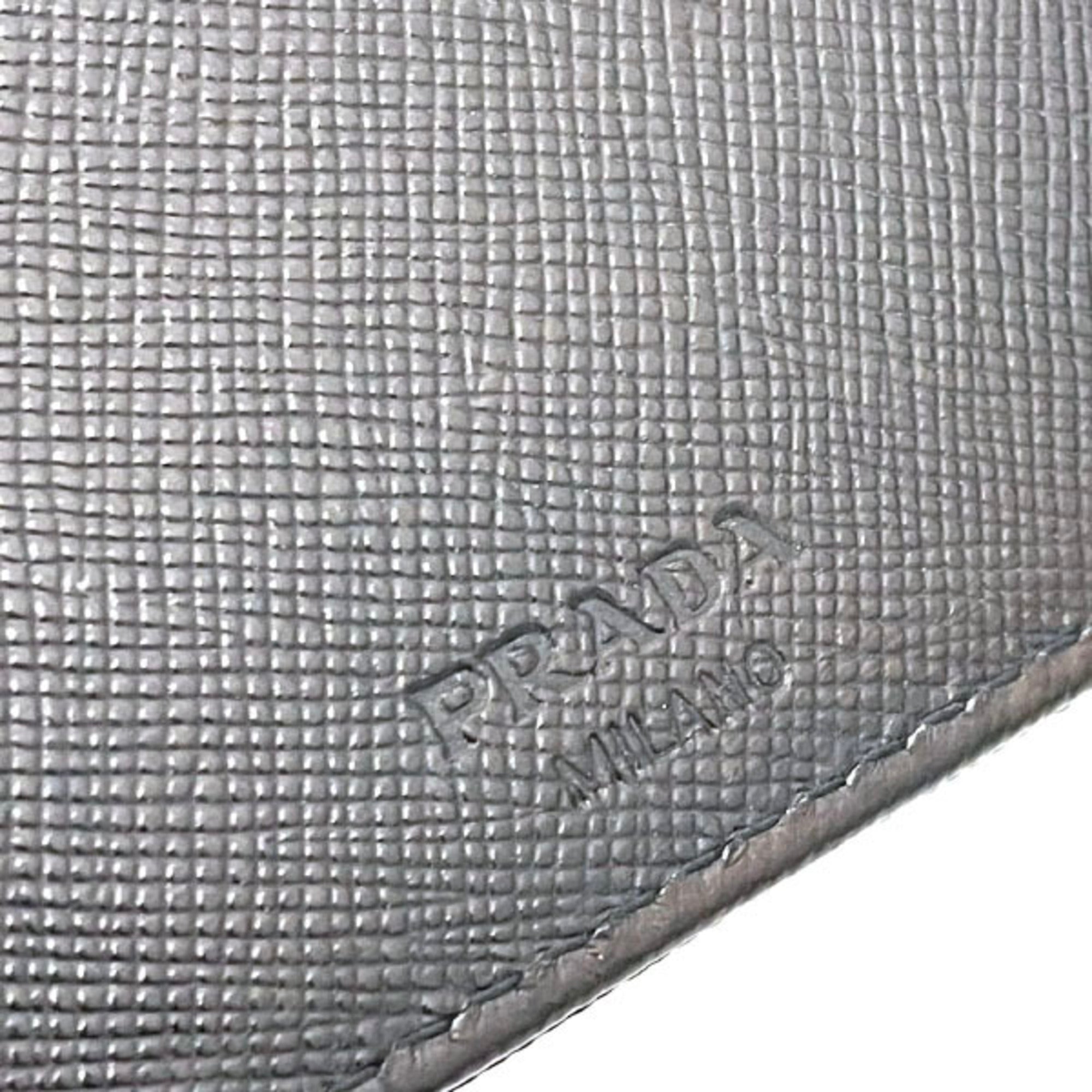 Prada Saffiano Black Nero Nylon Saffiano Wallet (Bi-Fold) (Pre-Owned)