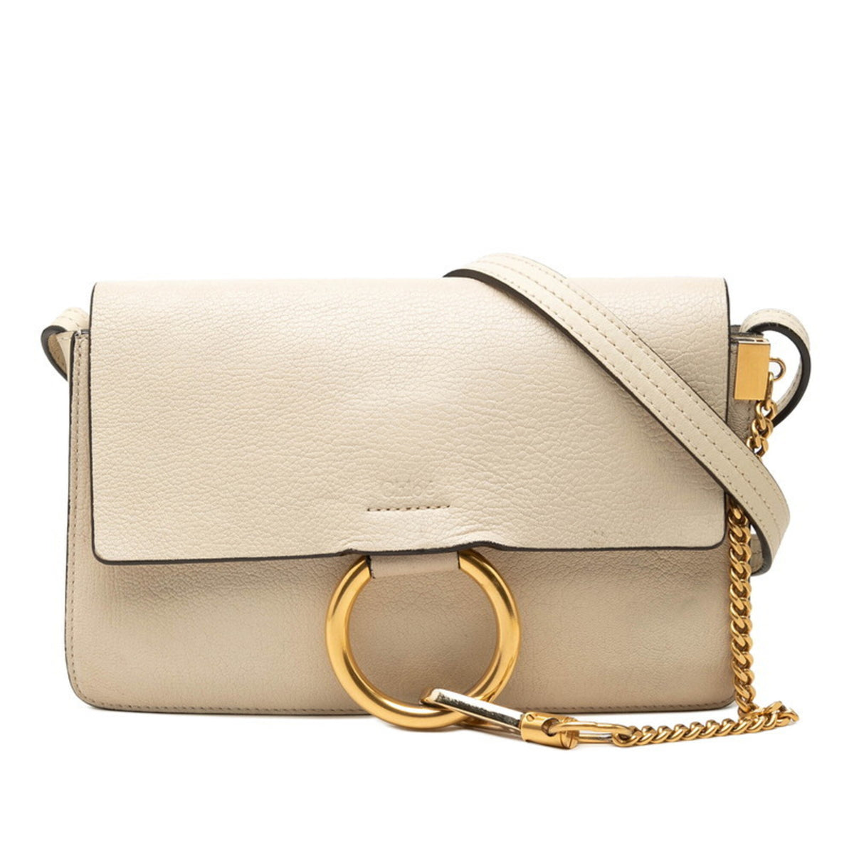 Chloé Beige Leather Shoulder Bag (Pre-Owned)