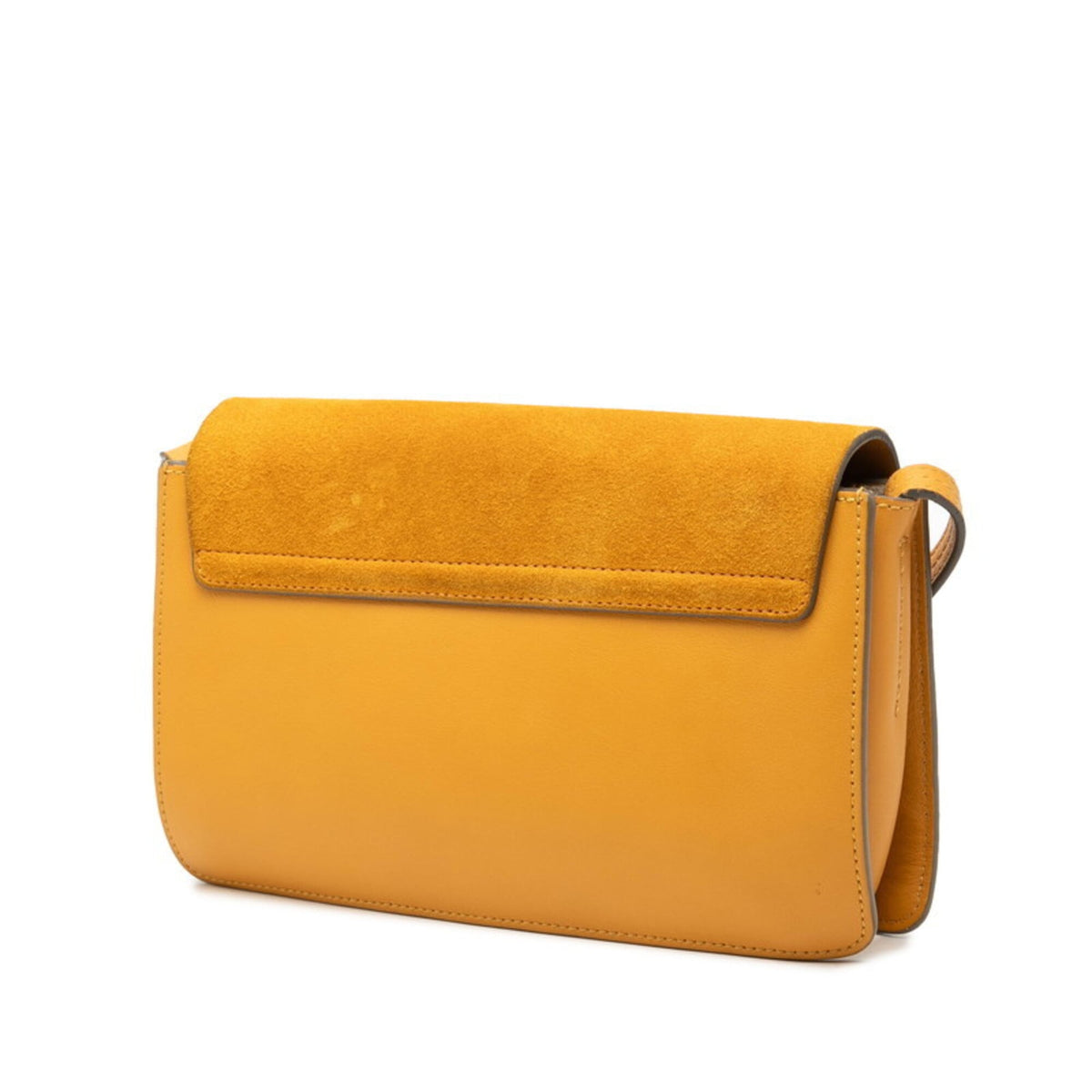 Chloé Yellow Suede Leather Shoulder Bag (Pre-Owned)