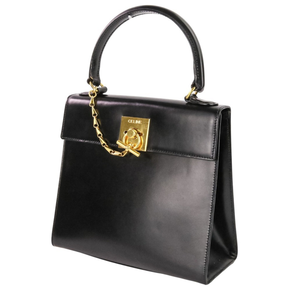 Celine Black Leather Handbag (Pre-Owned)