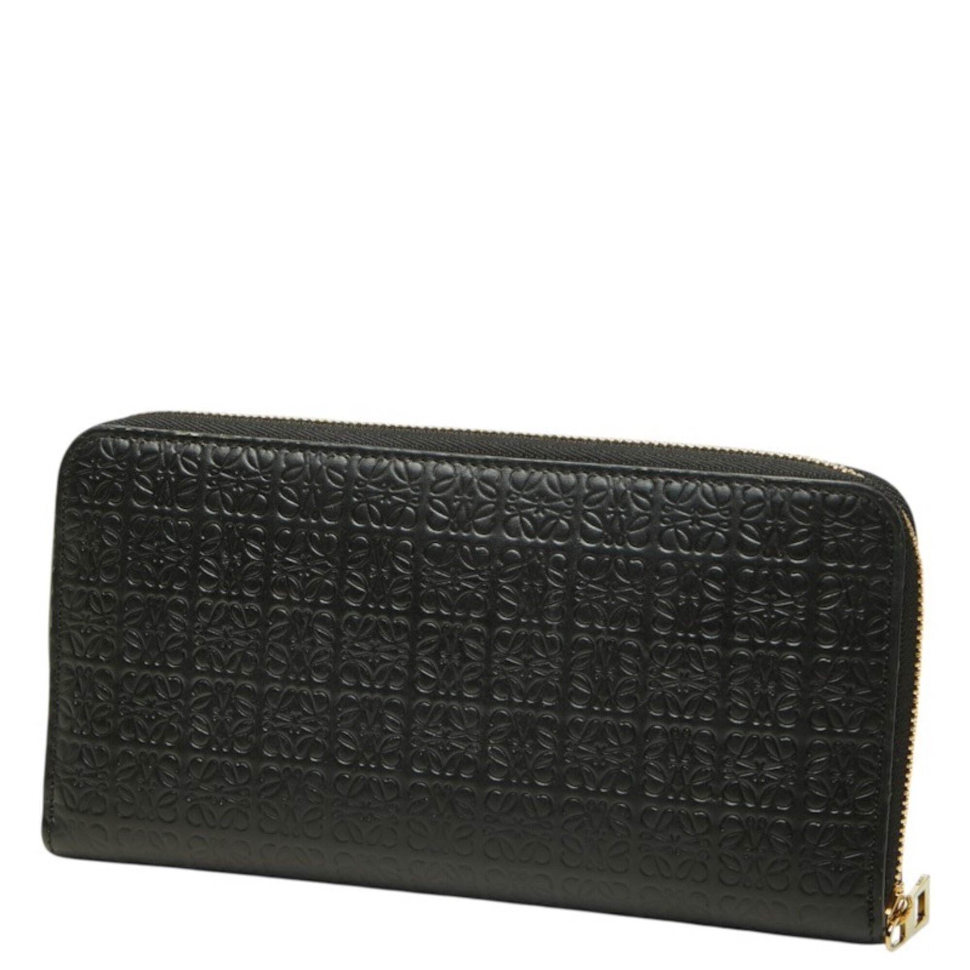 Loewe Black Leather Long Wallet (Bi-Fold) (Pre-Owned)