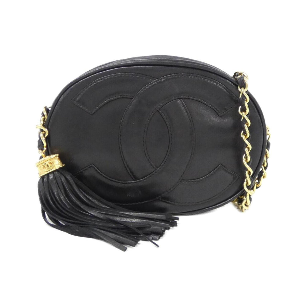 Chanel Black Leather Shoulder Bag (Pre-Owned)