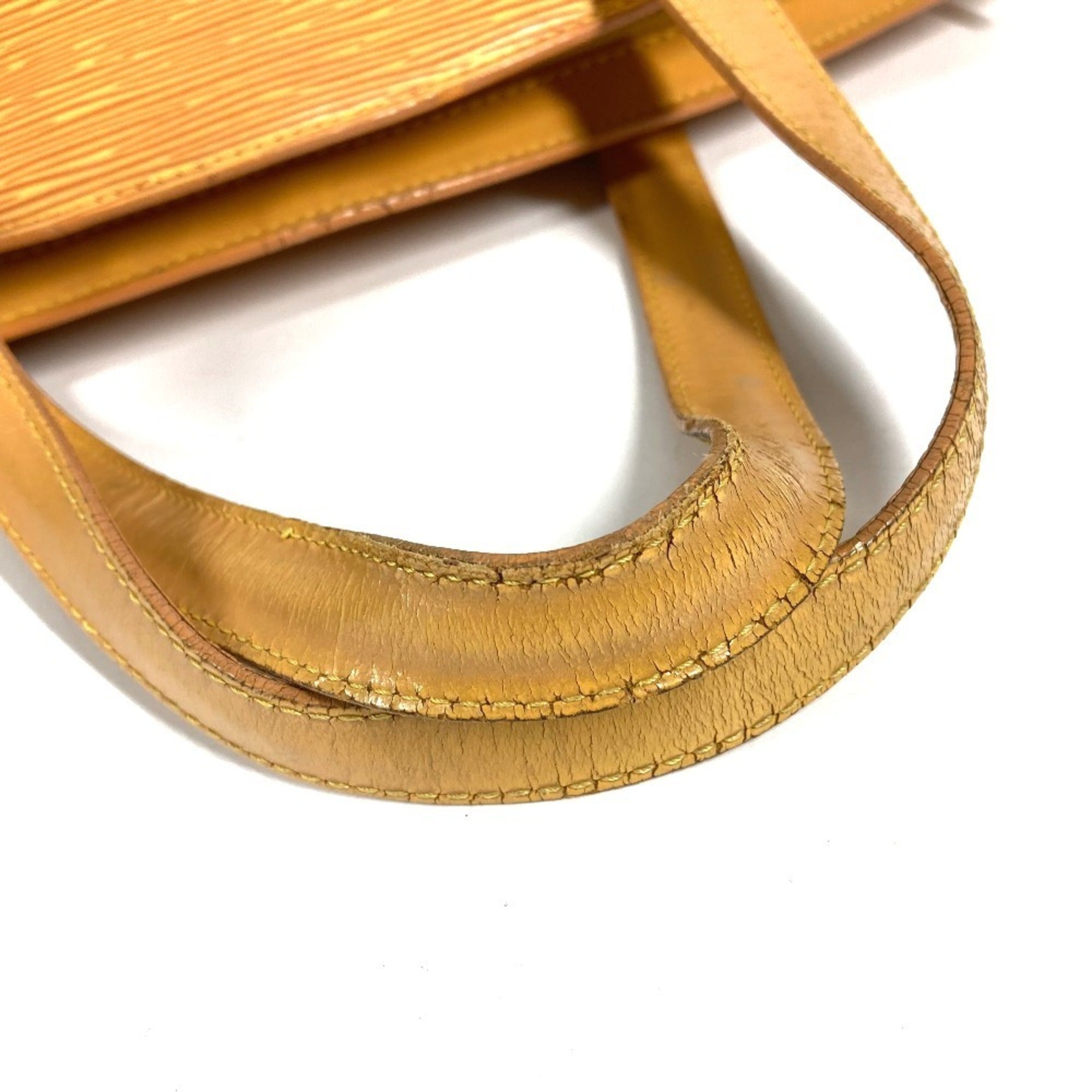 Louis Vuitton Yellow Epi Leather Handbag Tote Bag (Pre-Owned)