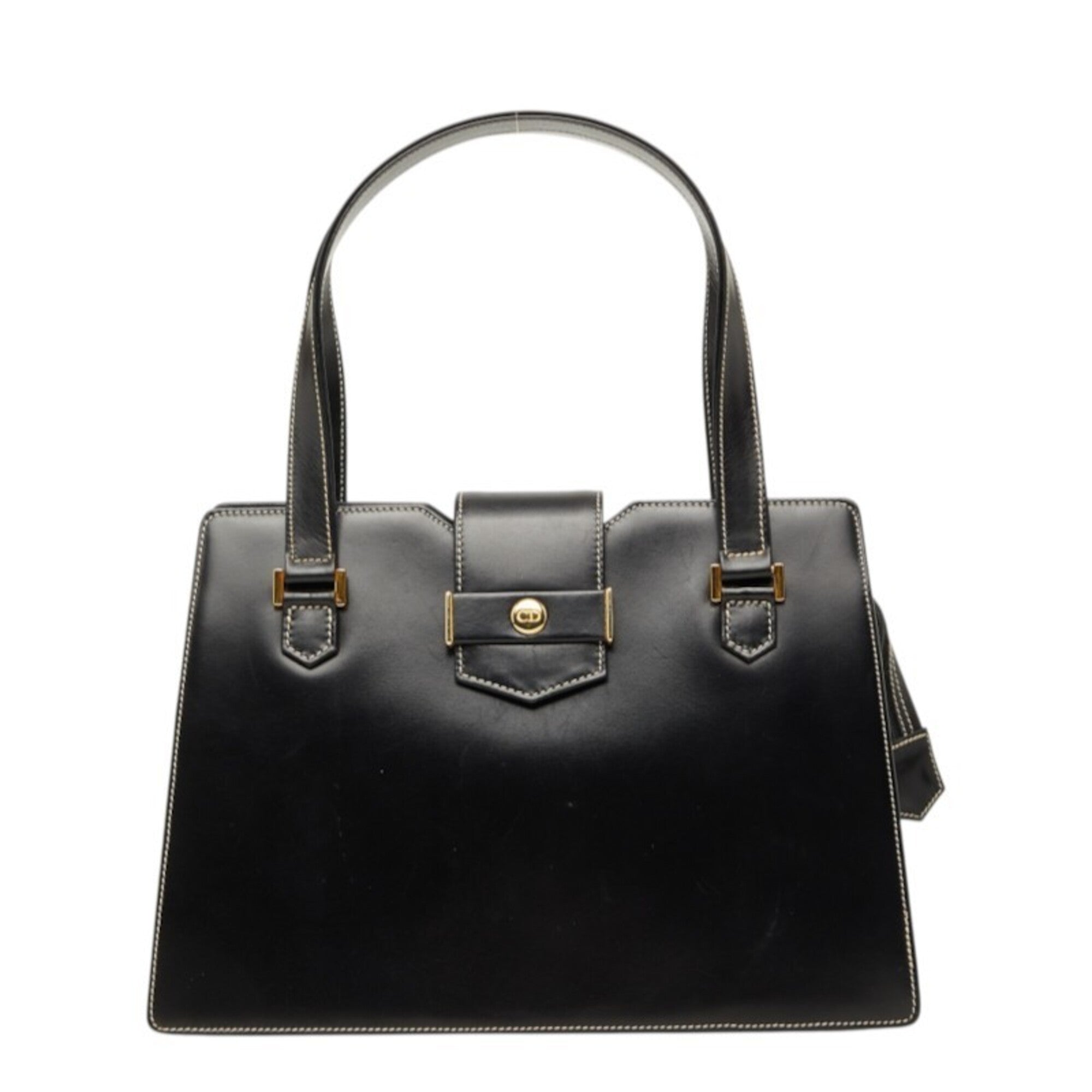 Christian Dior Black Leather Handbag (Pre-Owned)