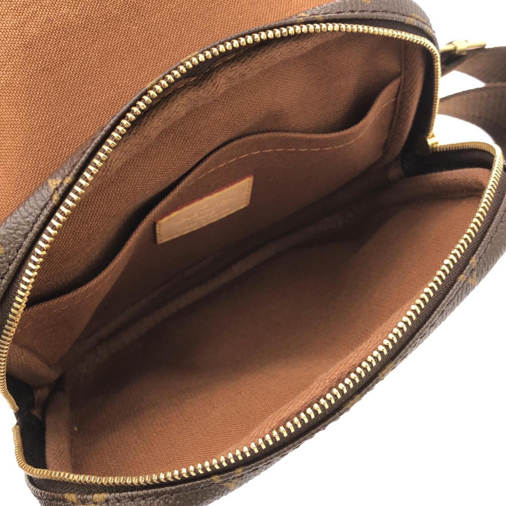 Louis Vuitton Marron Coated Canvas Shoulder Bag (Pre-Owned)