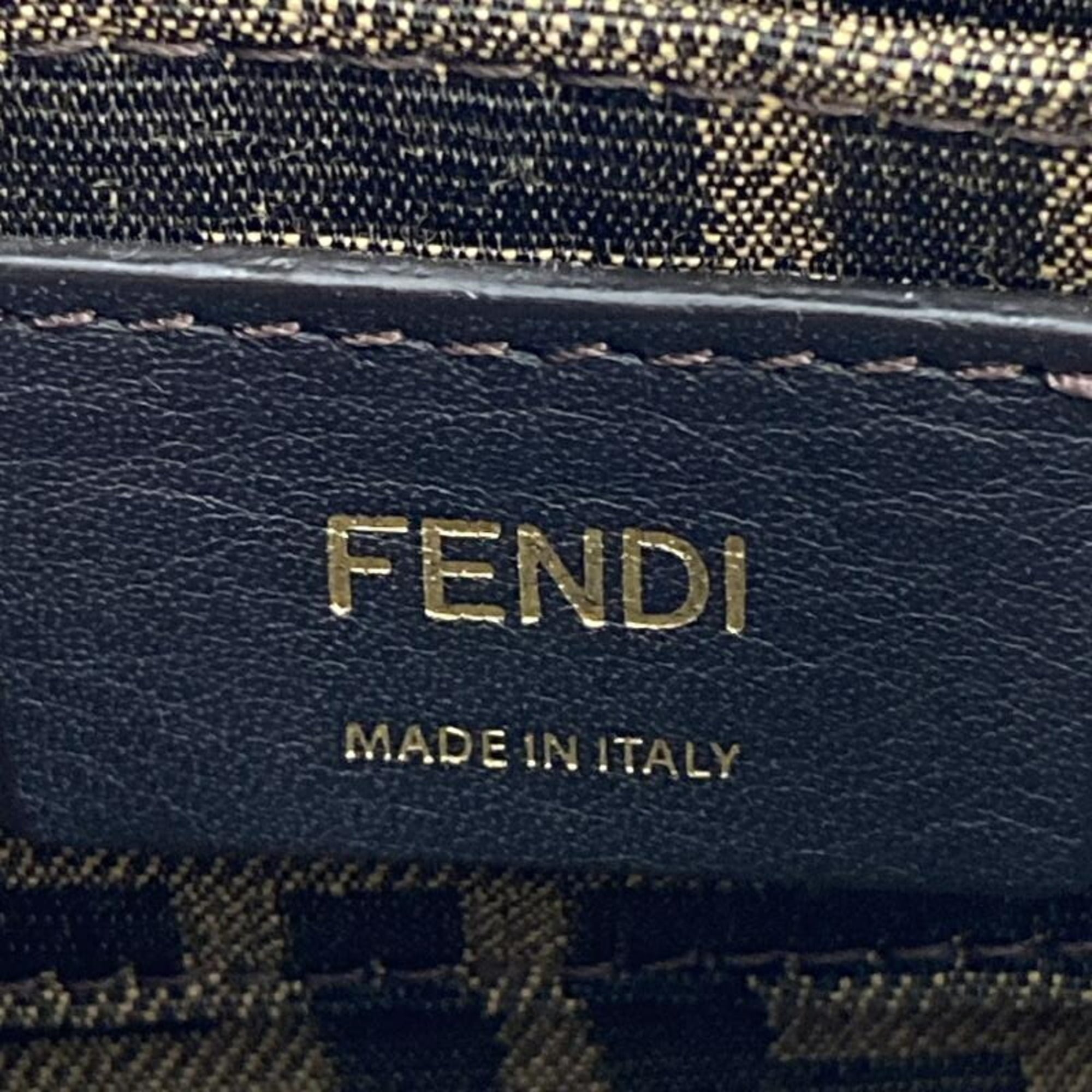 Fendi Brown Leather Shoulder Bag (Pre-Owned)