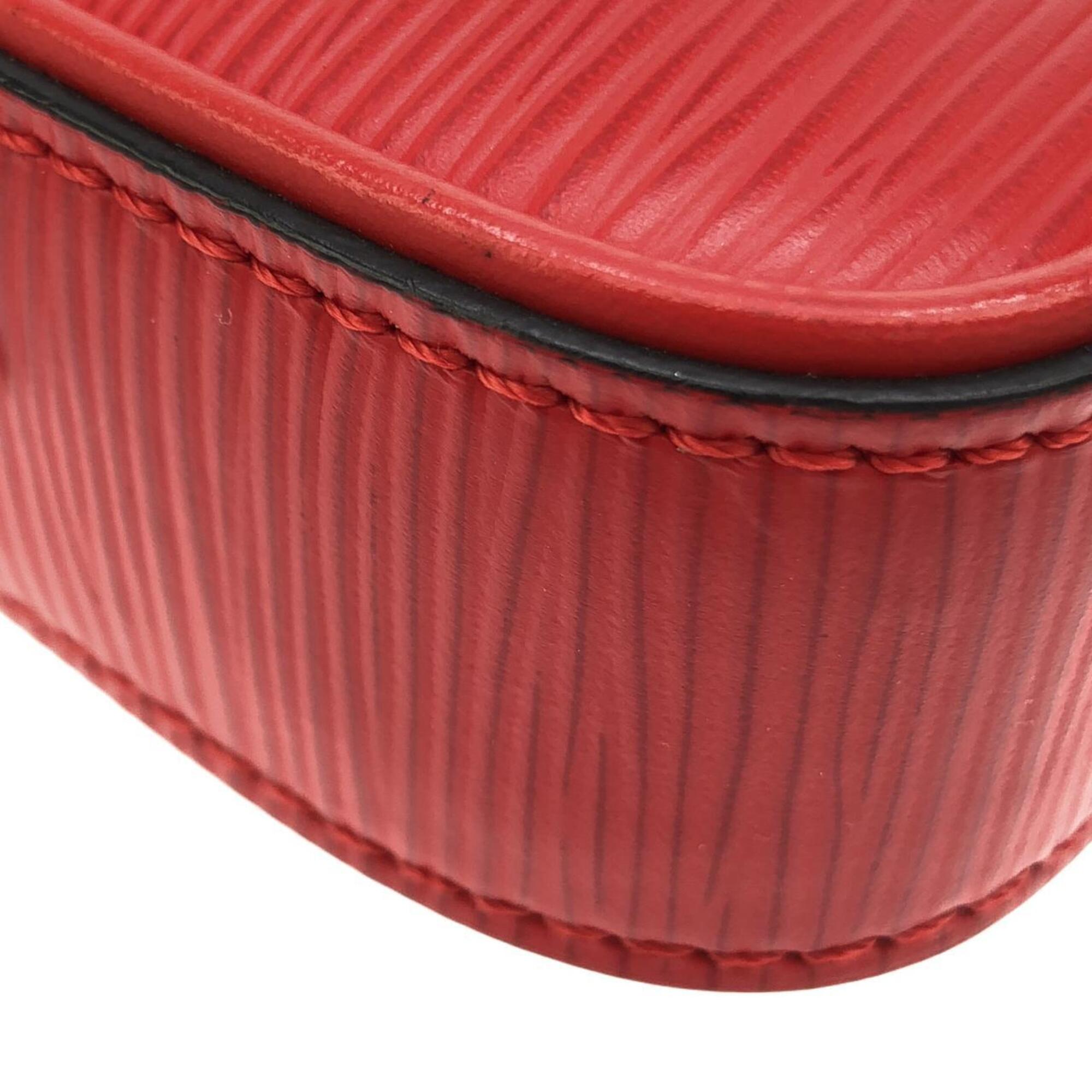 Louis Vuitton Rouge Leather Shoulder Bag (Pre-Owned)