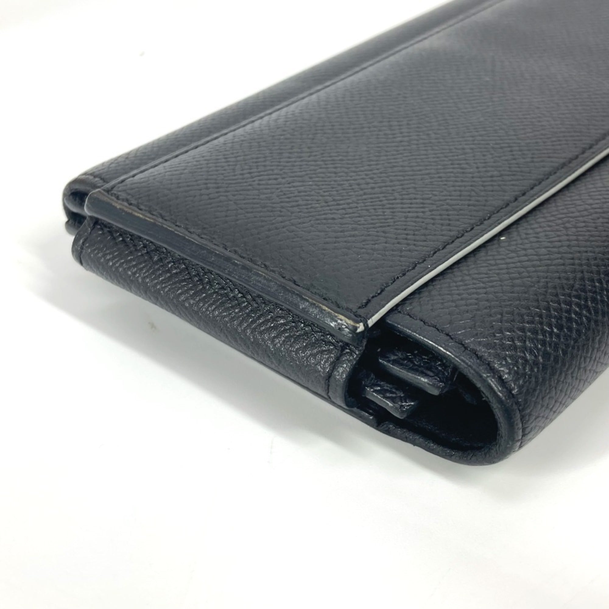 Hermes Black Epsom Leather Long Wallet (Bi-Fold) (Pre-Owned)
