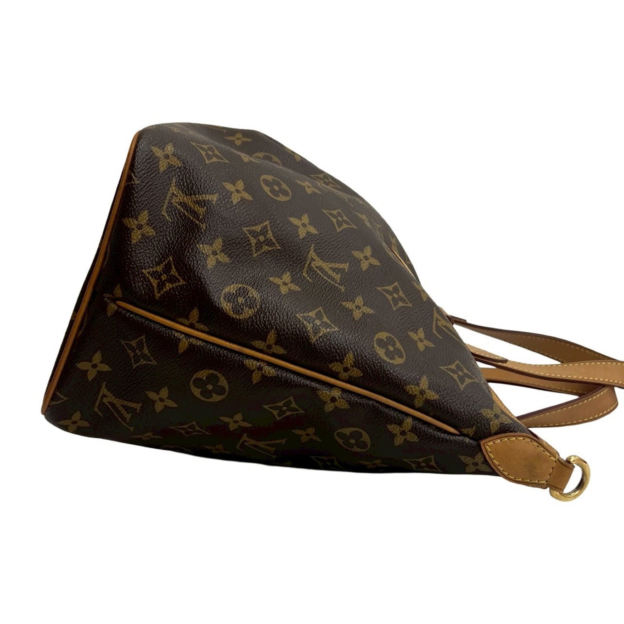 Louis Vuitton Brown Leather Pvc Handbag Shoulder Bag Tote Bag (Pre-Owned)
