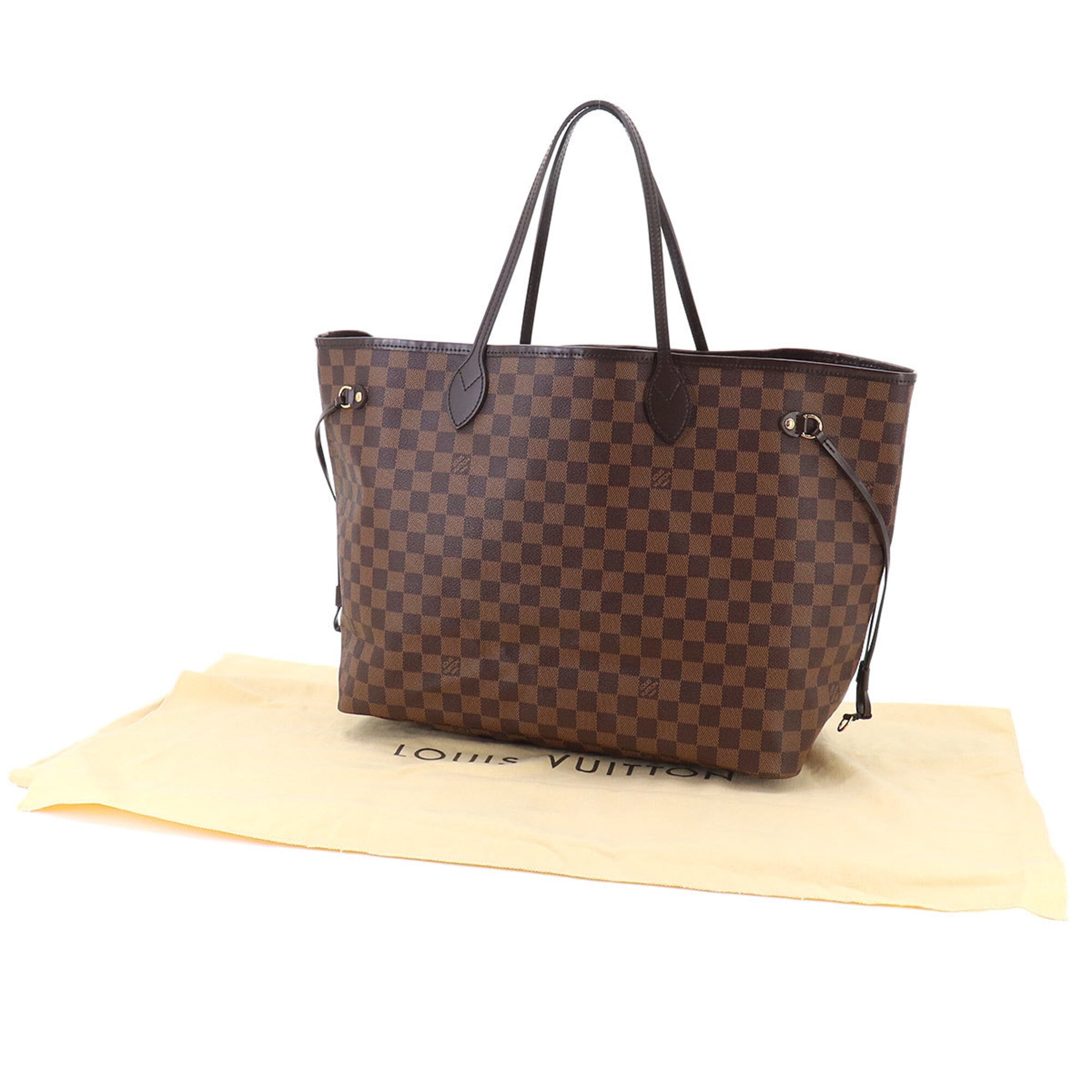 Louis Vuitton Cerise Damier Canvas Ebene Faux Leather Handbag Tote Bag (Pre-Owned)