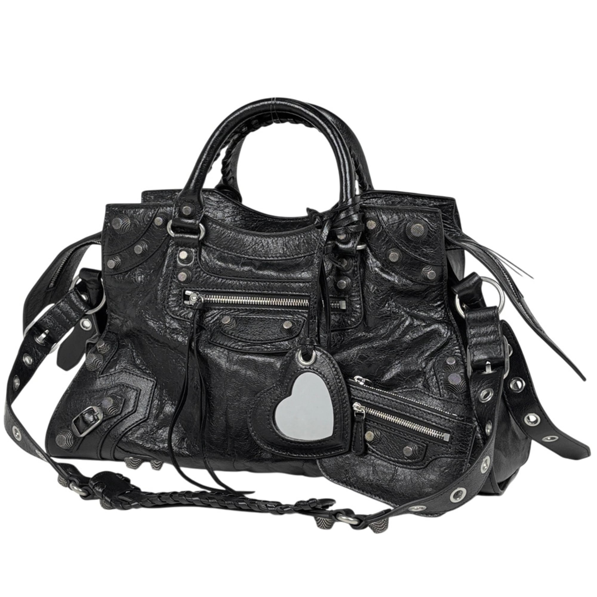 Balenciaga Black Leather Handbag (Pre-Owned)