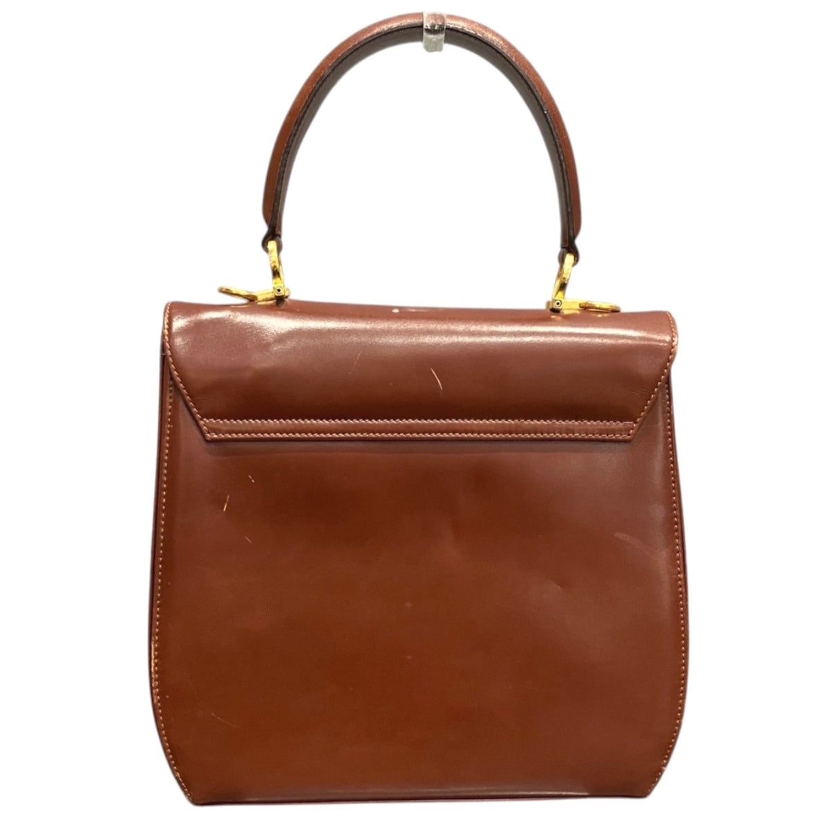Salvatore Ferragamo Brown Leather Handbag (Pre-Owned)