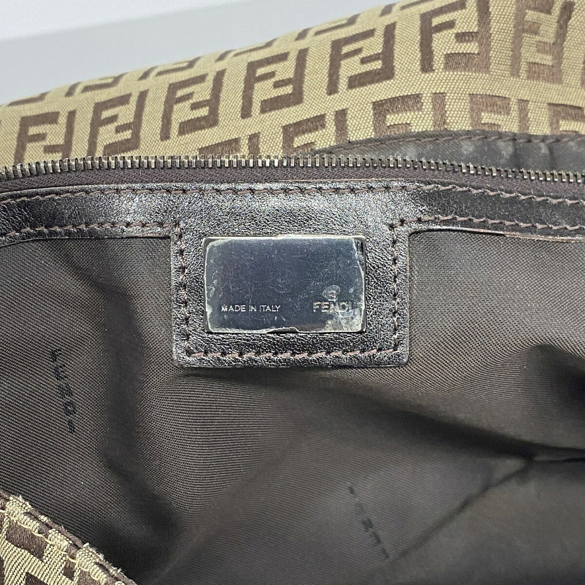 Fendi Brown Canvas Tote Bag (Pre-Owned)