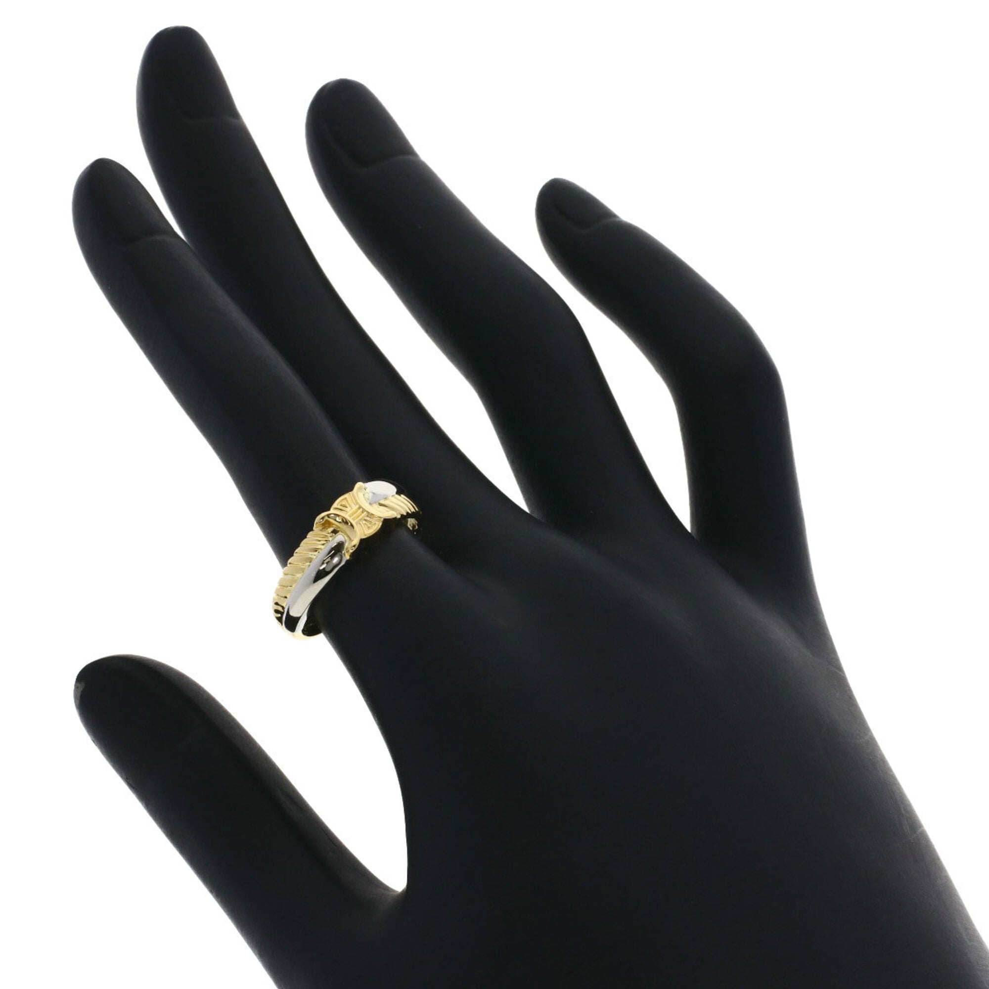 Celine Yellow Gold (18K) Platinum 900 Band Ring (Pre-Owned)