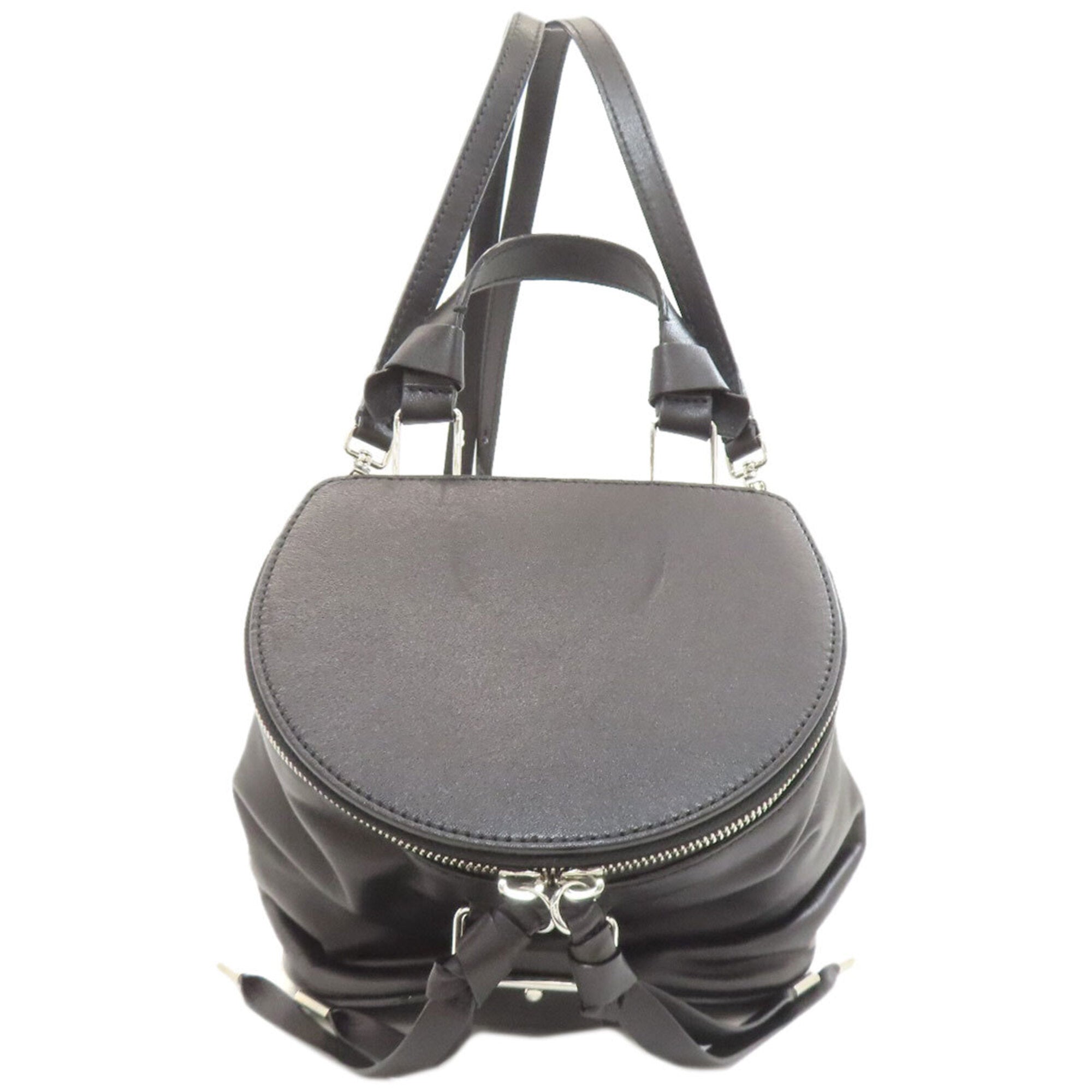 Bally Black Leather Backpack (Pre-Owned)
