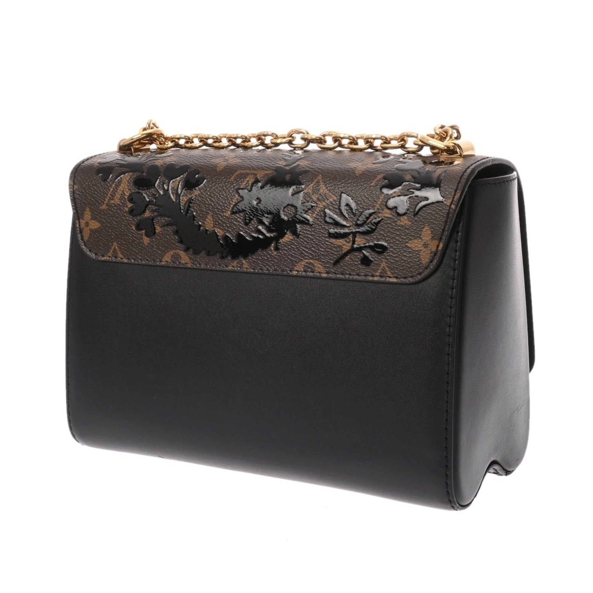 Louis Vuitton Black Brown Monogram Handbag (Pre-Owned)