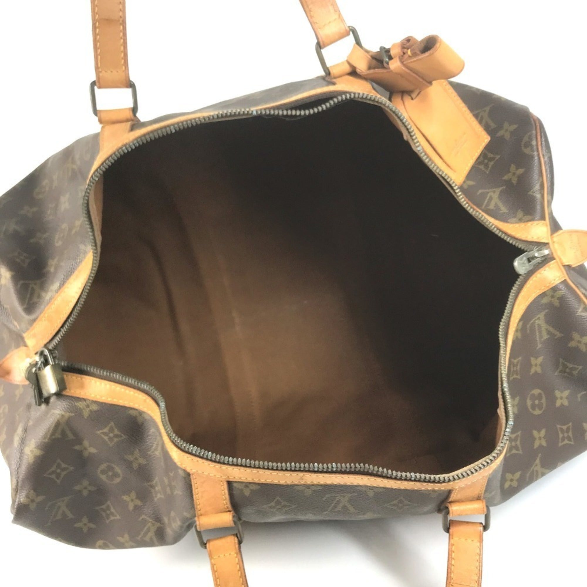 Louis Vuitton Brown Galle Monogram Boston Bag Handbag (Pre-Owned)