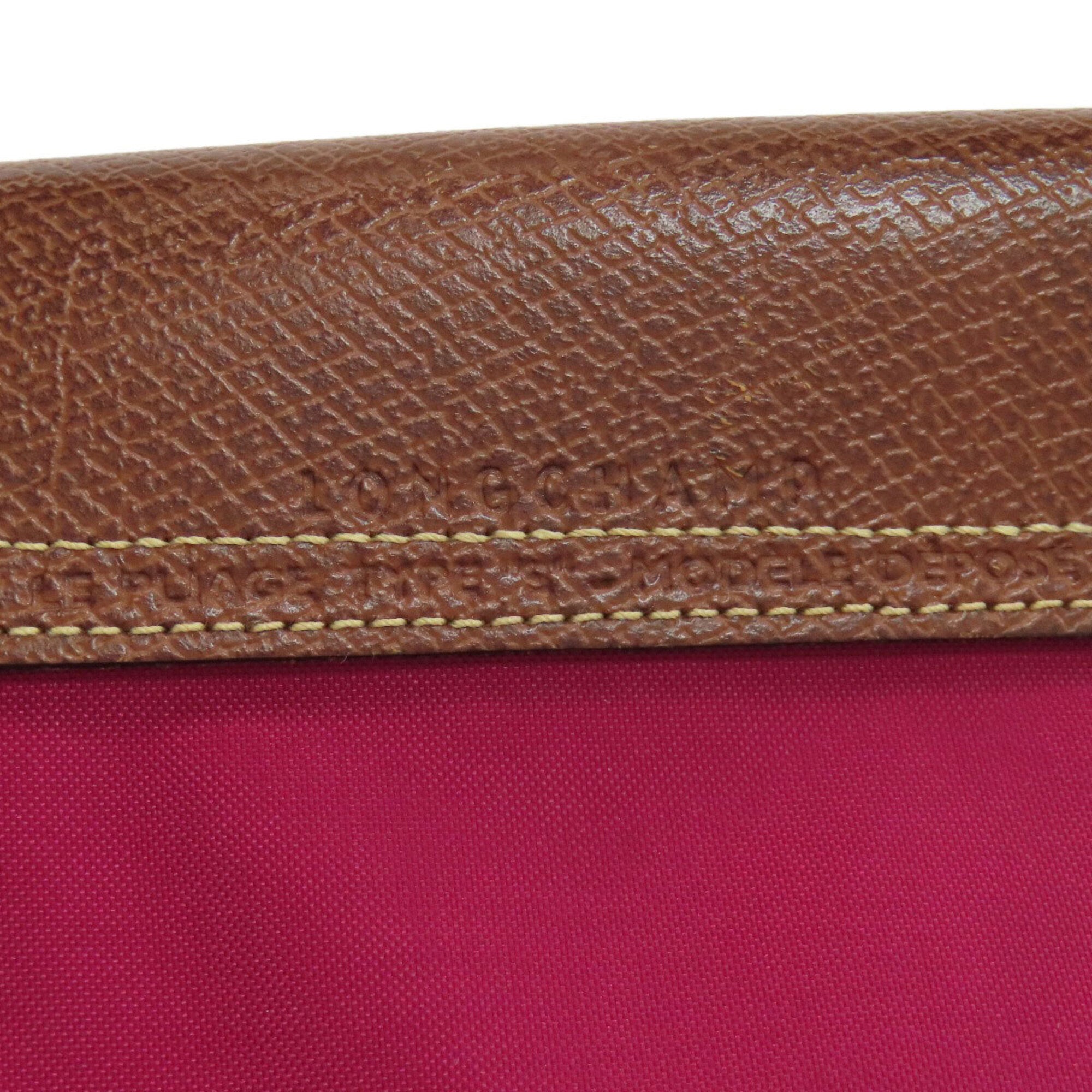Longchamp Purple Nylon Handbag (Pre-Owned)