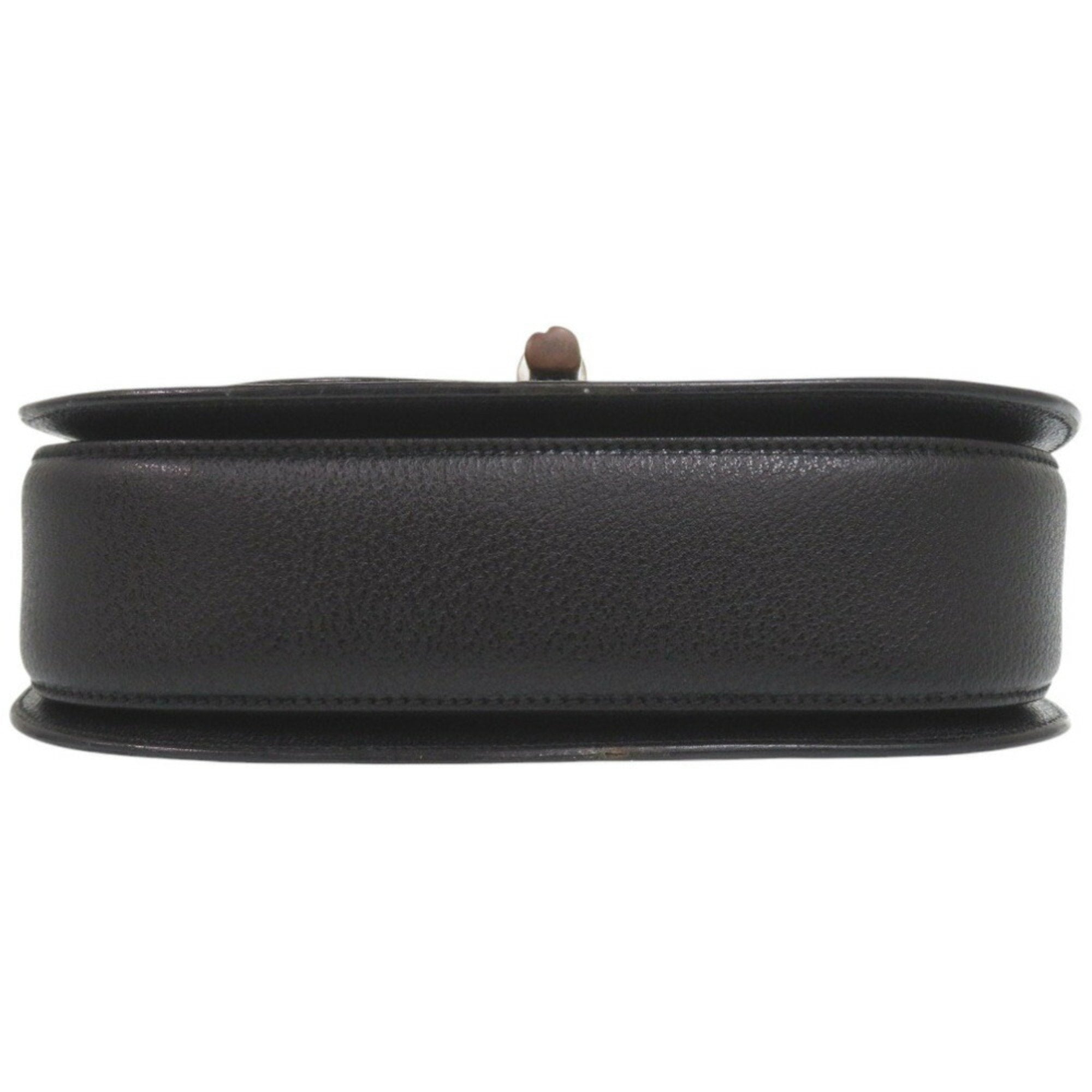 Gucci Black Leather Handbag (Pre-Owned)