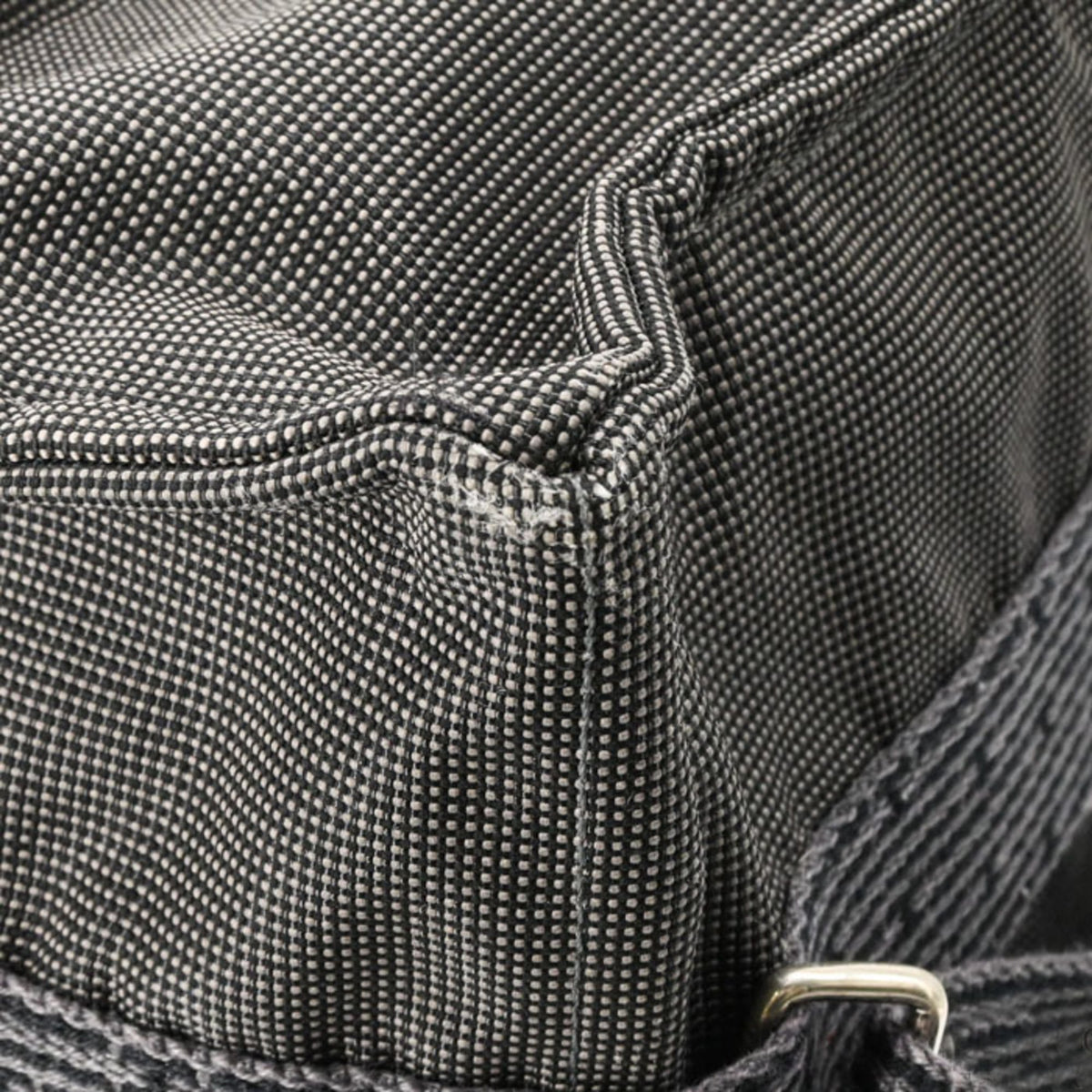 Hermes Her Line Gray Nylon Canvas Backpack (Pre-Owned)