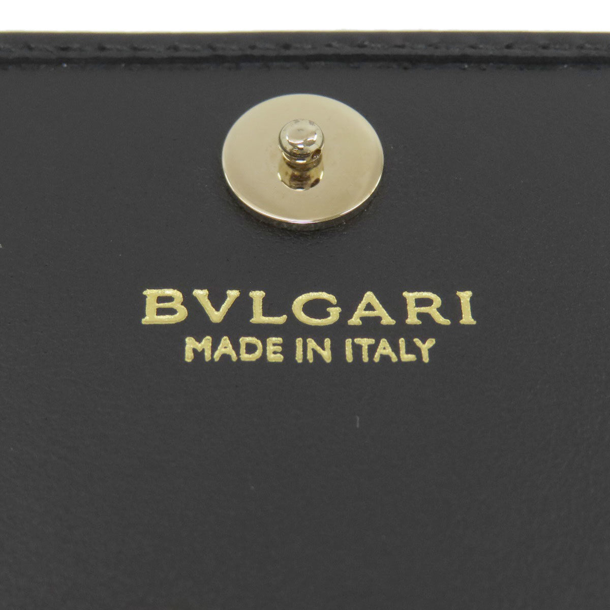Bvlgari Bvlgari Bvlgari Black Leather Long Wallet (Bi-Fold) (Pre-Owned)