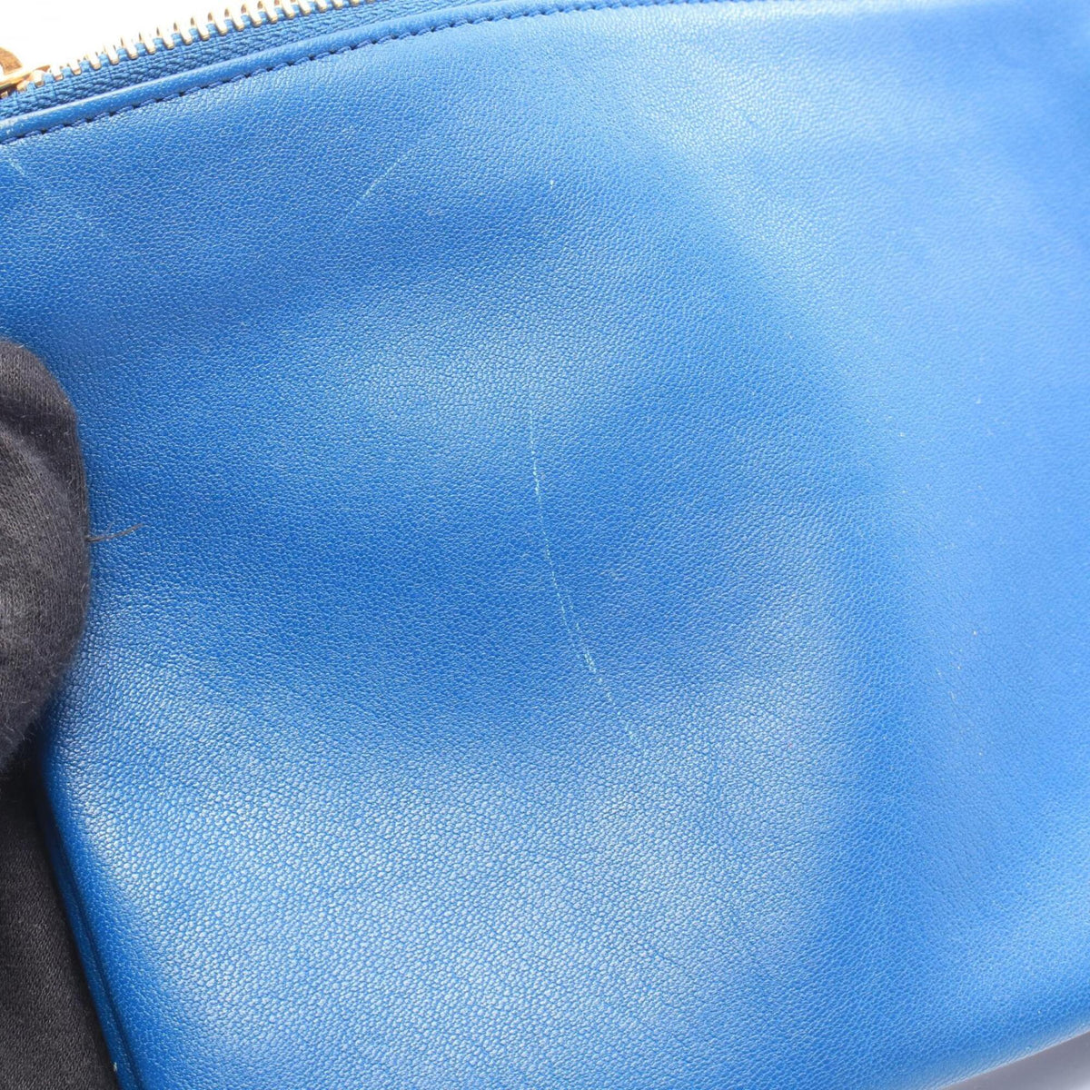 Celine Blue Leather Handbag Shoulder Bag (Pre-Owned)
