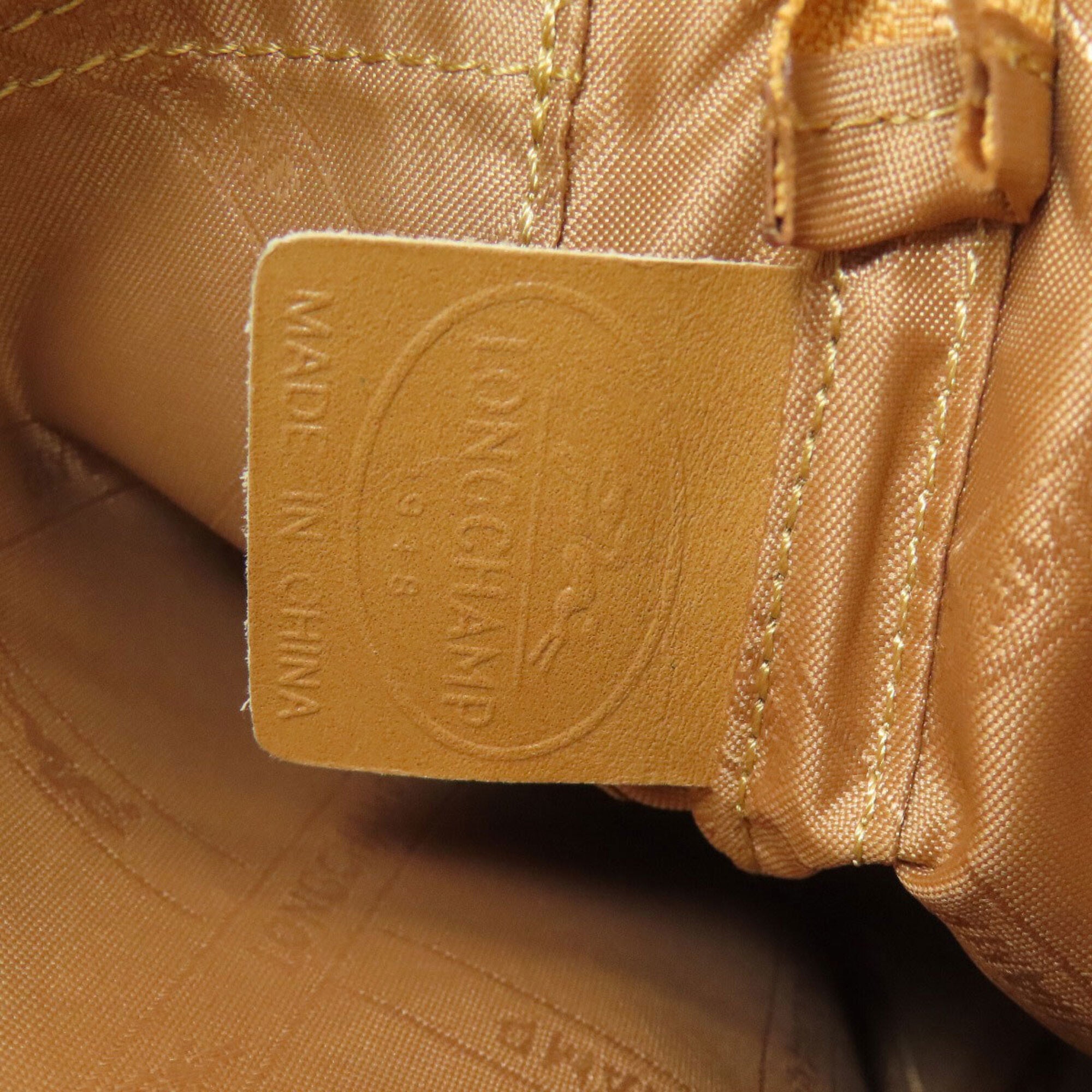 Longchamp Beige Leather Shoulder Bag (Pre-Owned)