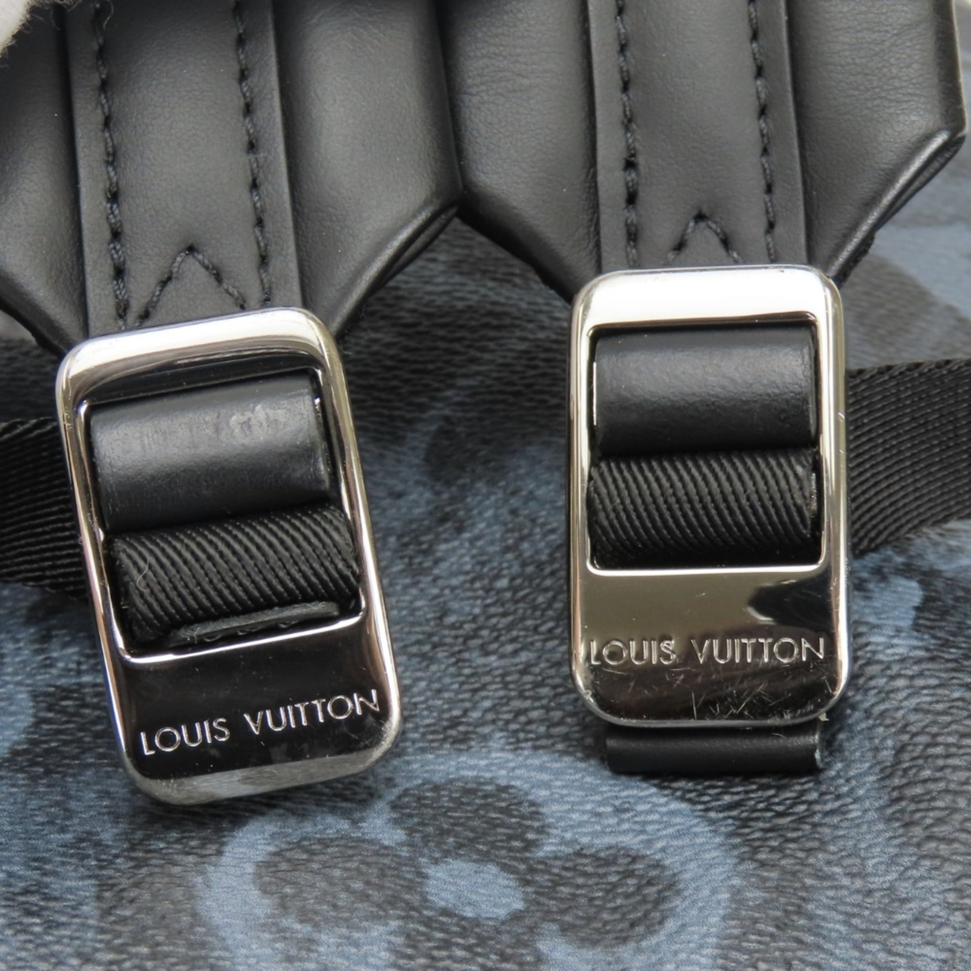 Louis Vuitton Black Gray Noir Backpack (Pre-Owned)