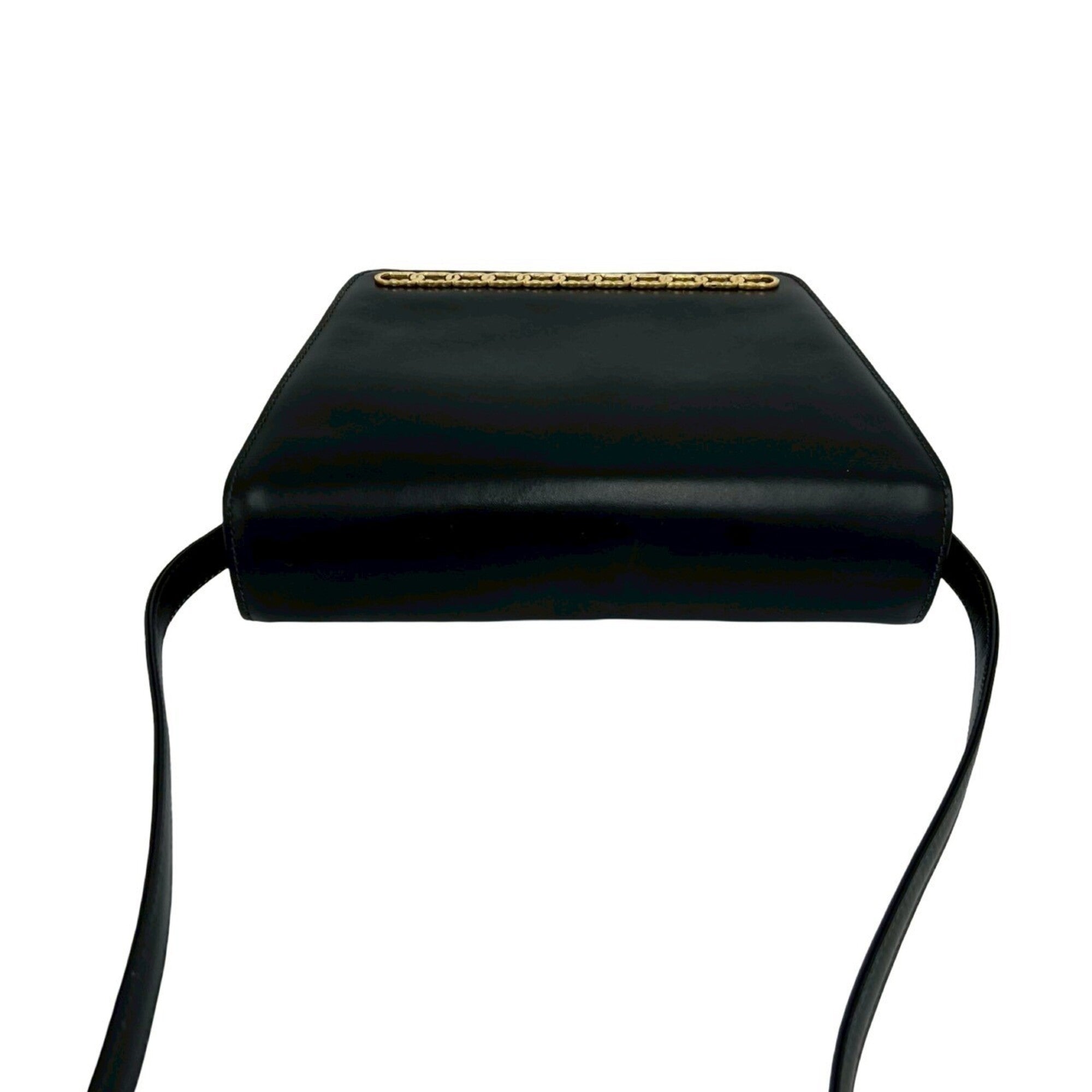 Gucci Black Leather Pochette Shoulder Bag (Pre-Owned)