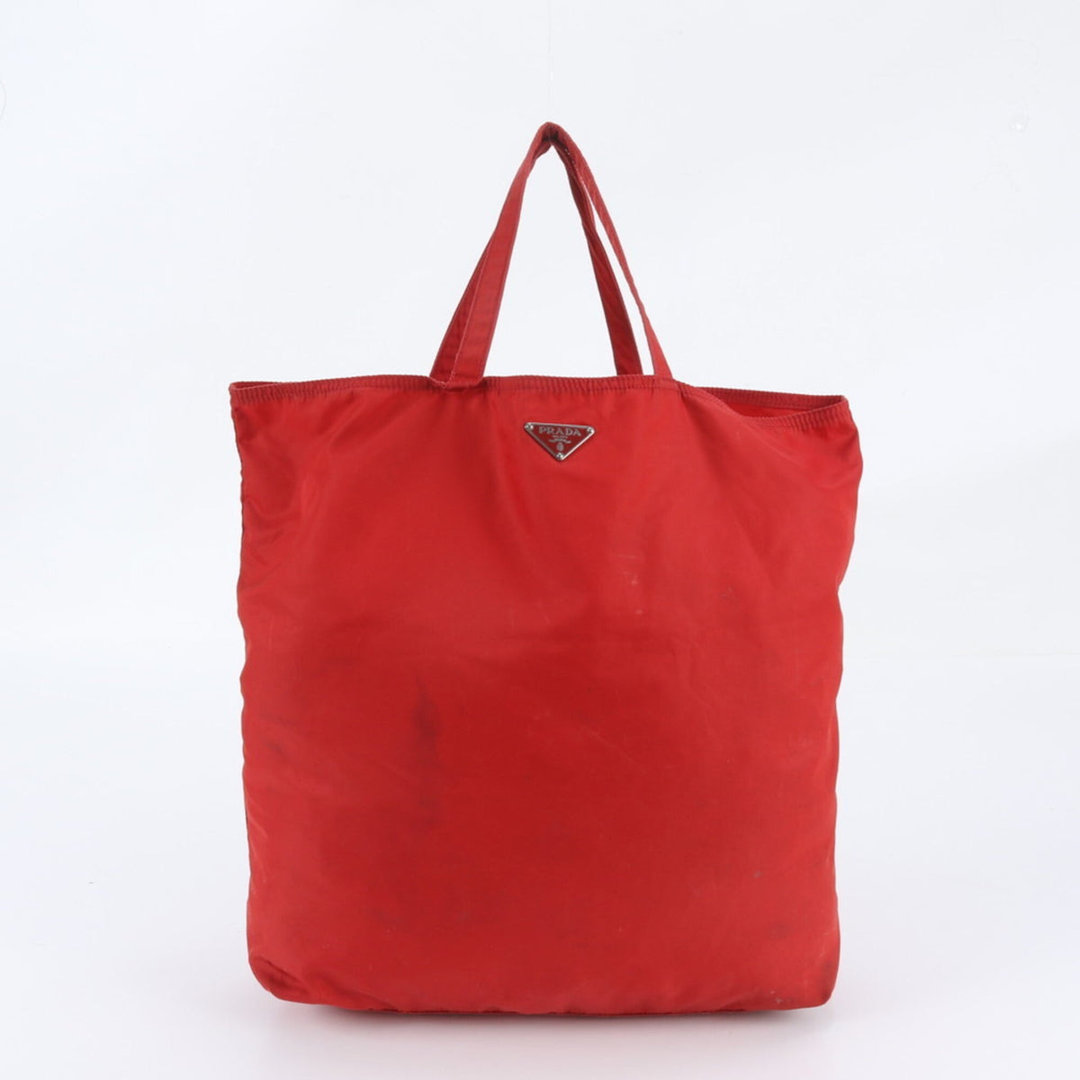 Prada Red Color Handbag Shoulder Bag Tote Bag (Pre-Owned)