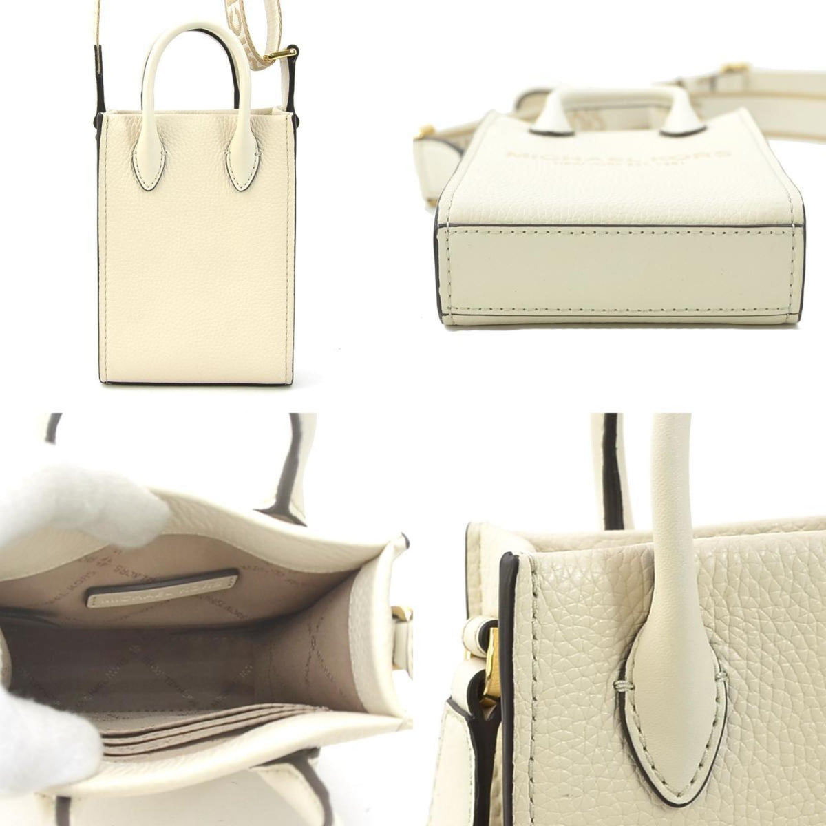 Michael Kors Ivory Leather Shoulder Bag (Pre-Owned)