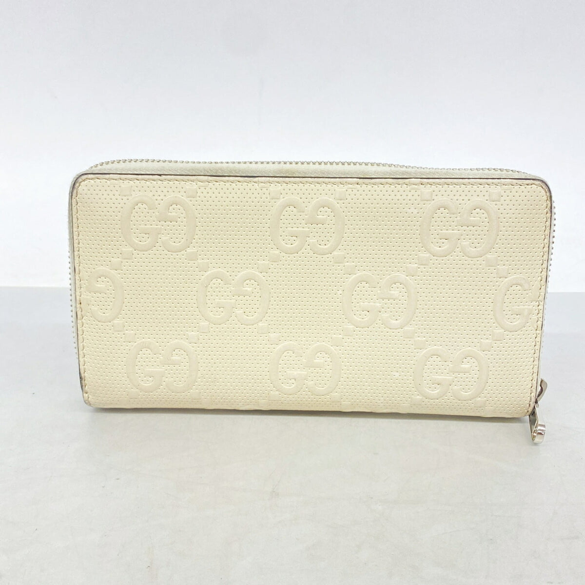 Gucci Ivory Leather Long Wallet (Bi-Fold) (Pre-Owned)