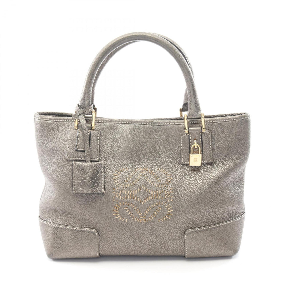 Loewe Gray Leather Handbag (Pre-Owned)