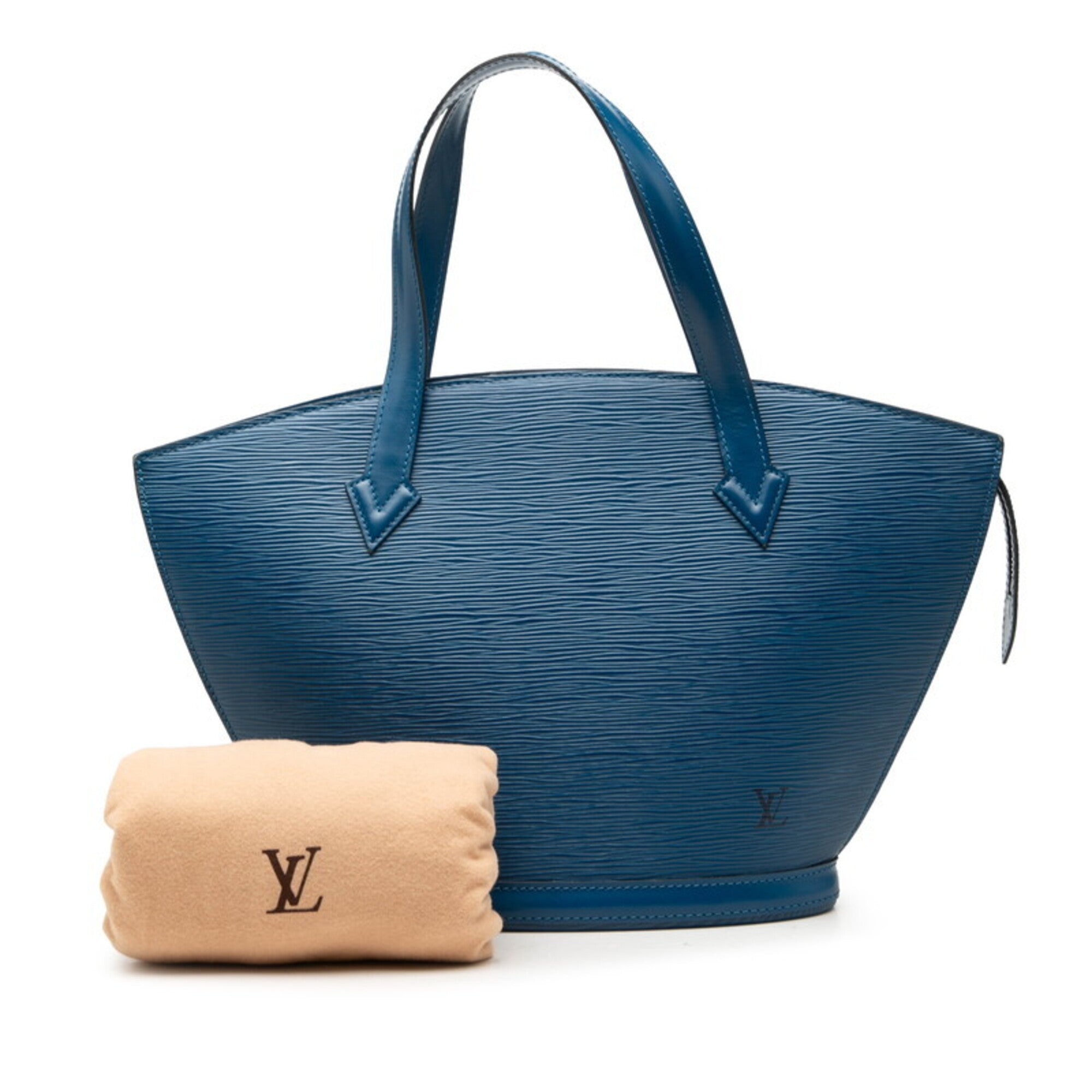Louis Vuitton Epi Toledo Blue Leather Handbag (Pre-Owned)