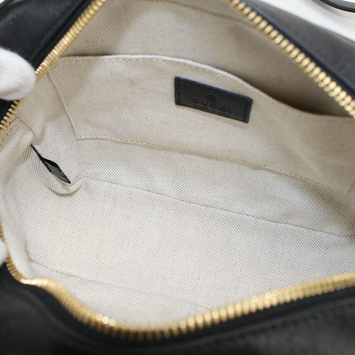 Gucci Black Leather Shoulder Bag (Pre-Owned)