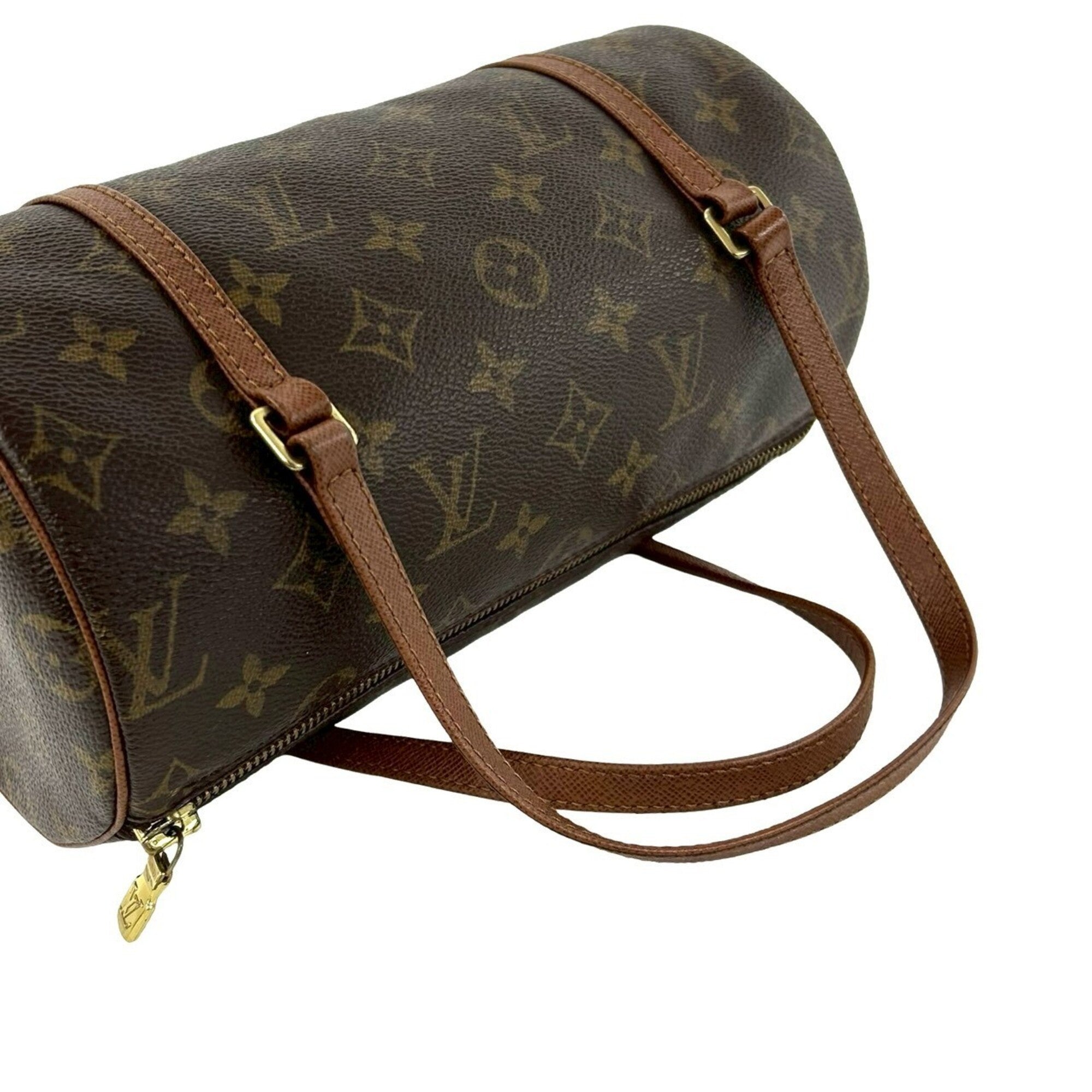 Louis Vuitton Brown Leather Pvc Boston Bag Handbag (Pre-Owned)