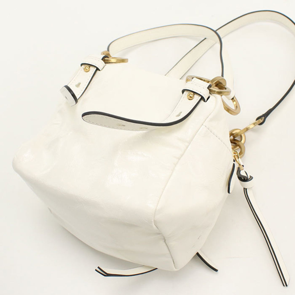 Prada White Leather Handbag (Pre-Owned)