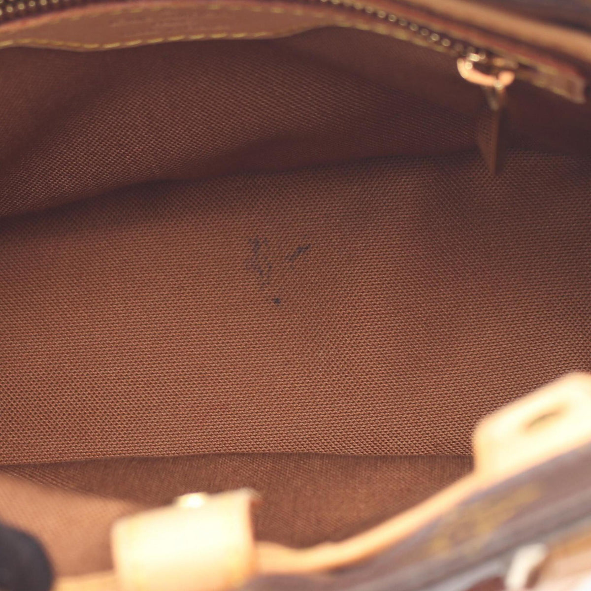 Louis Vuitton Brown Coated Canvas Leather Handbag (Pre-Owned)