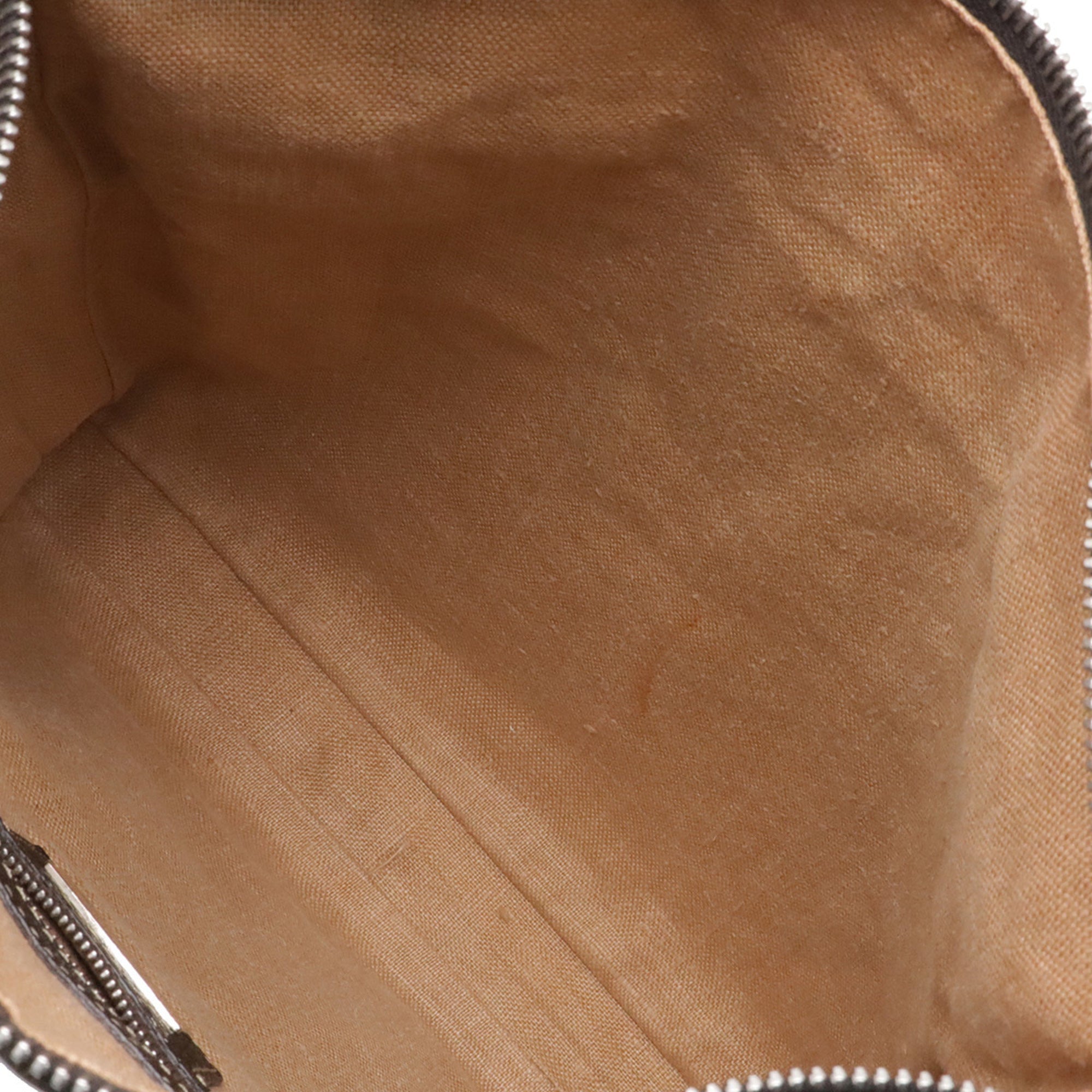 Fendi Selleria Brown Canvas Leather Shoulder Bag (Pre-Owned)