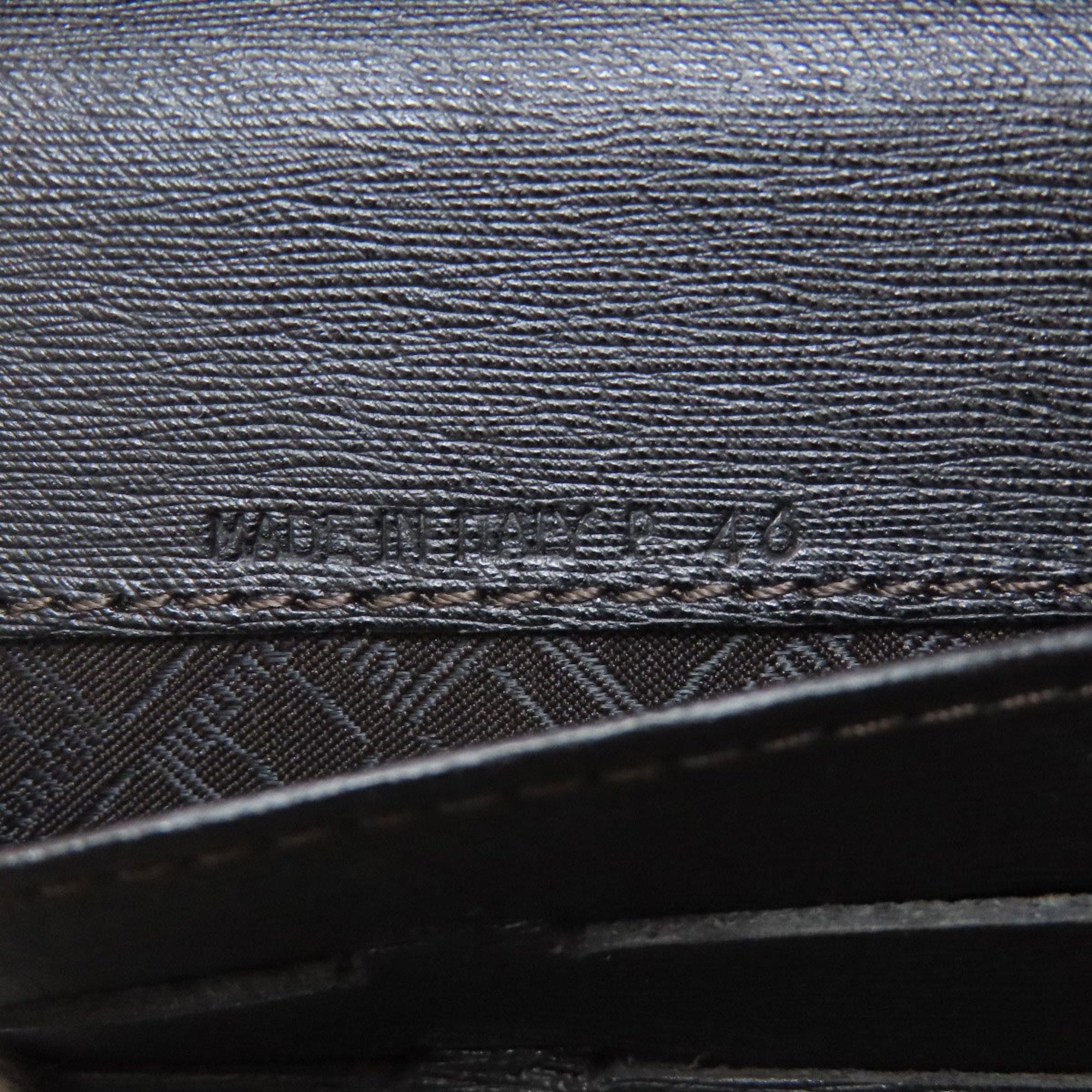 Dunhill Dark Brown Leather Long Wallet (Bi-Fold) (Pre-Owned)
