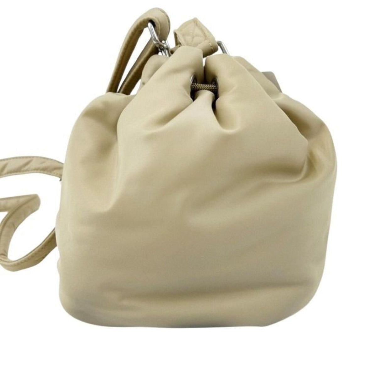 Burberry Beige Black Nylon Crossbody Bag Shoulder Bag (Pre-Owned)