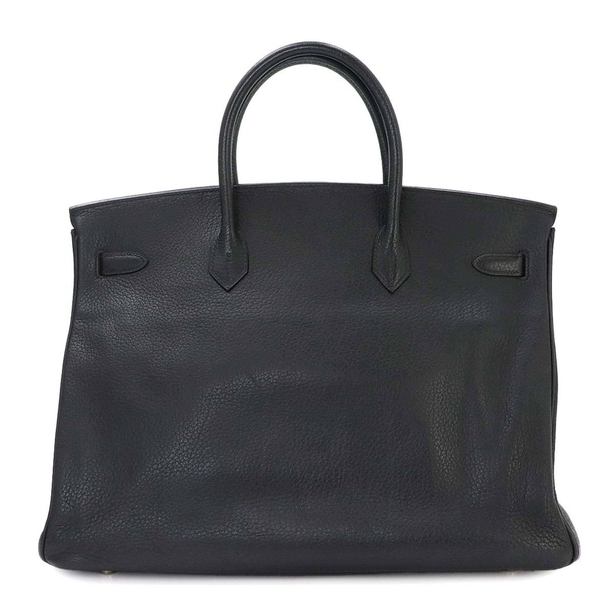 Hermes Black Togo Leather Handbag (Pre-Owned)