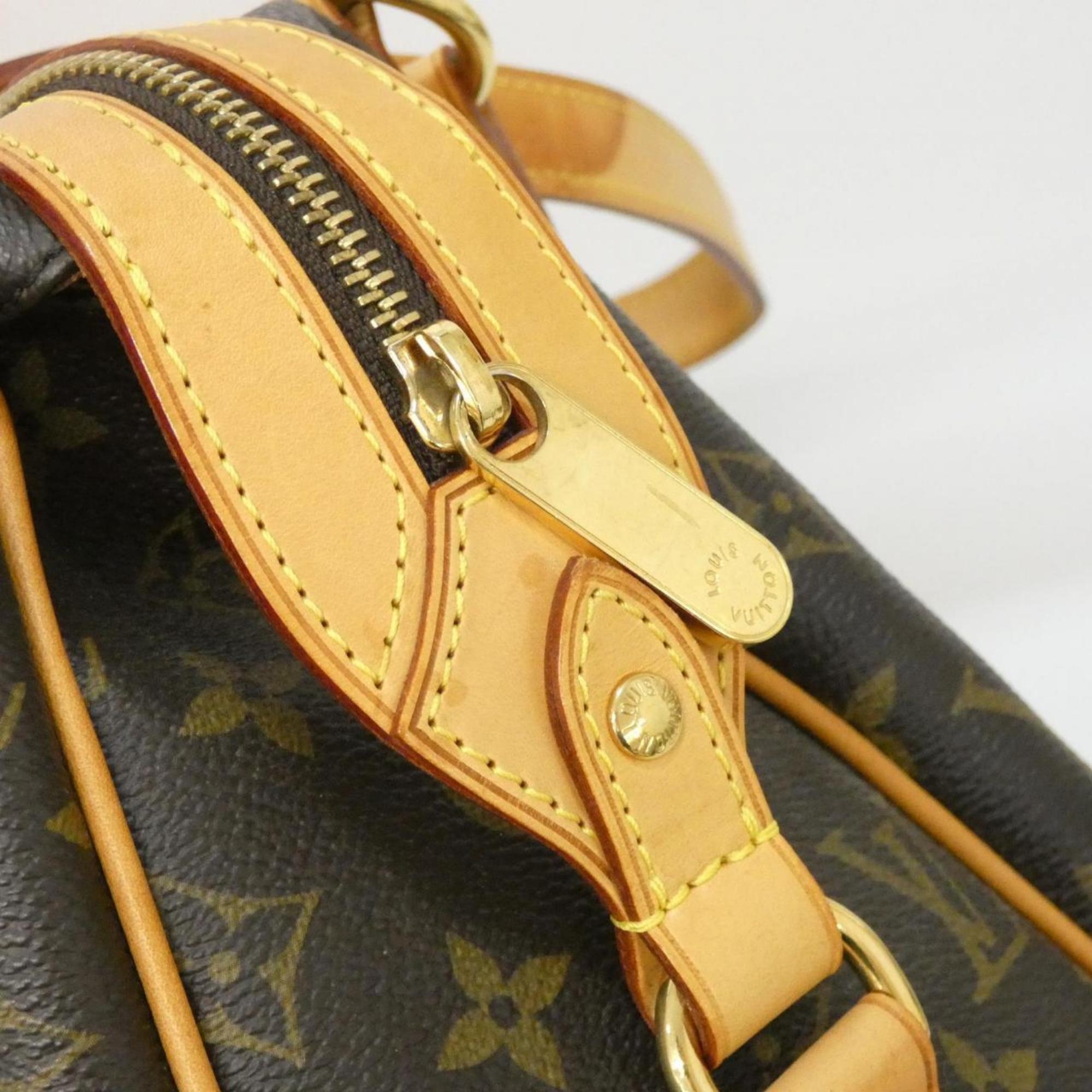 Louis Vuitton Marron Coated Canvas Shoulder Bag (Pre-Owned)