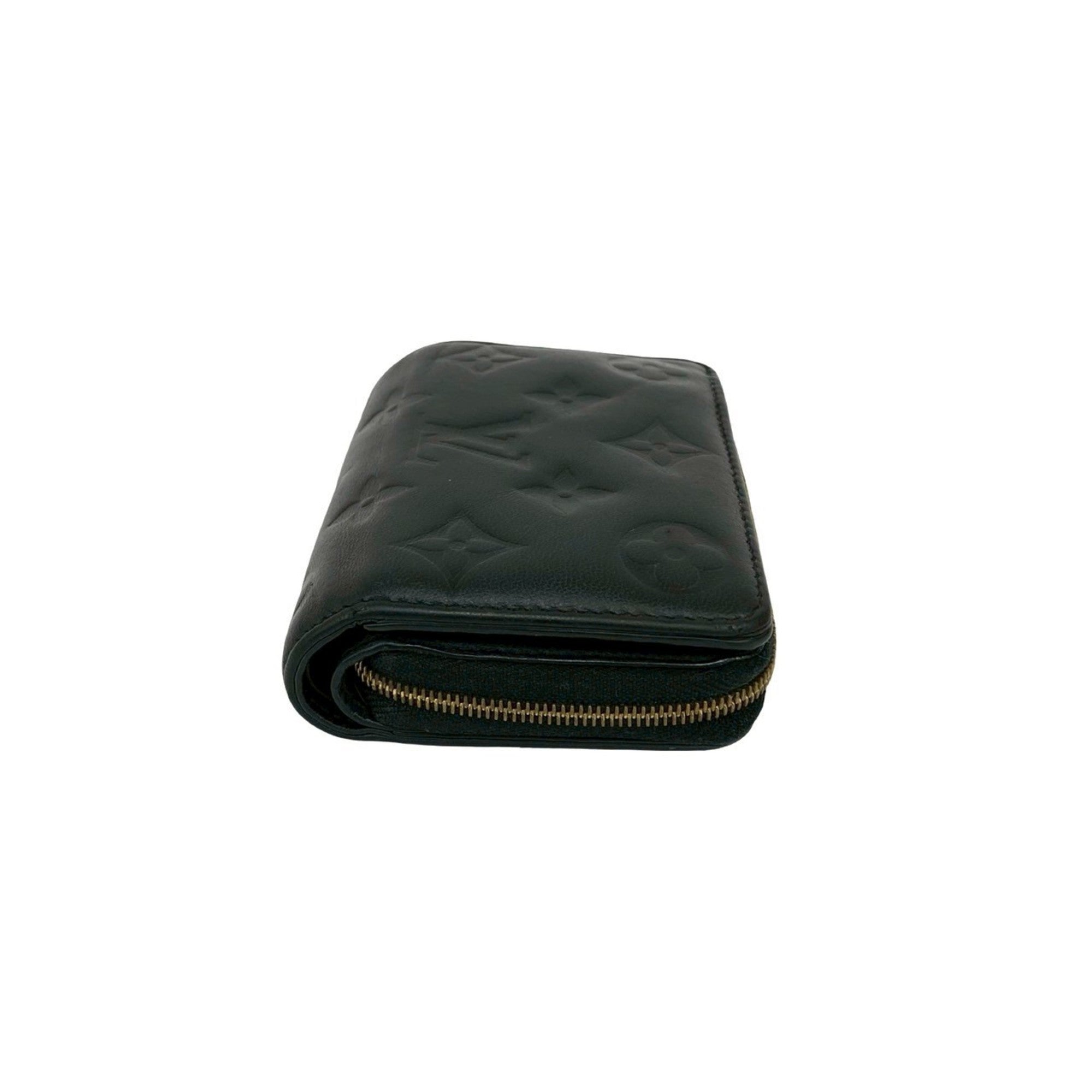 Louis Vuitton Black Leather Wallet (Bi-Fold) (Pre-Owned)