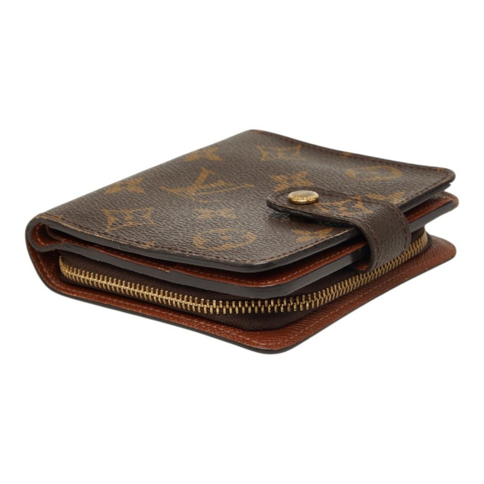 Louis Vuitton Brown Pvc Leather Wallet (Bi-Fold) (Pre-Owned)