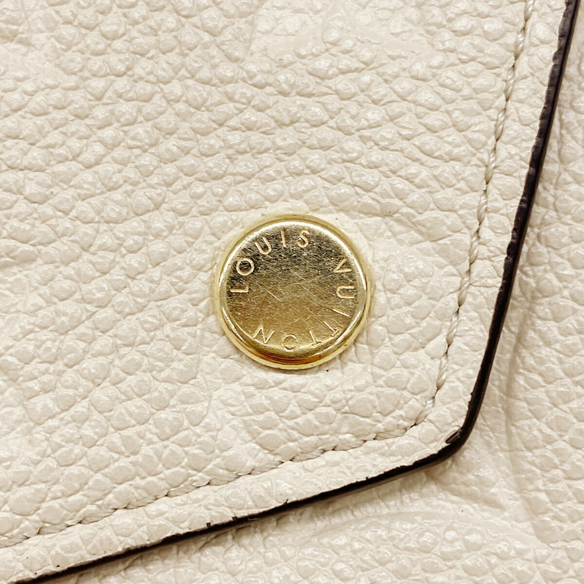 Louis Vuitton Cream Wallet (Tri-Fold) (Pre-Owned)