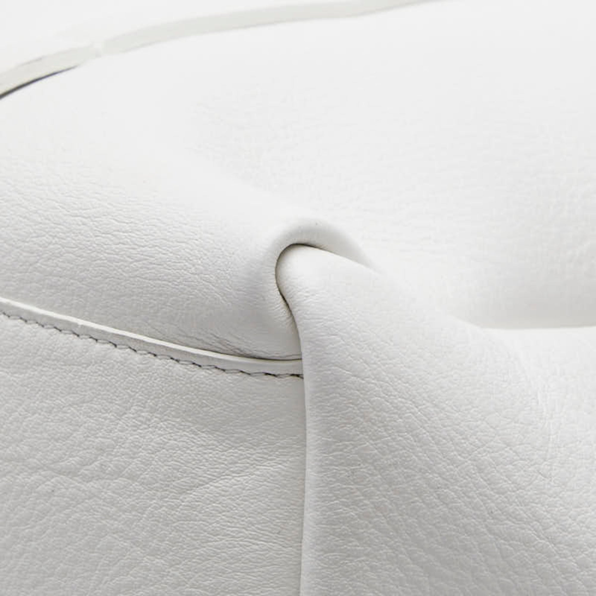 Balenciaga White Leather Shoulder Bag Tote Bag (Pre-Owned)