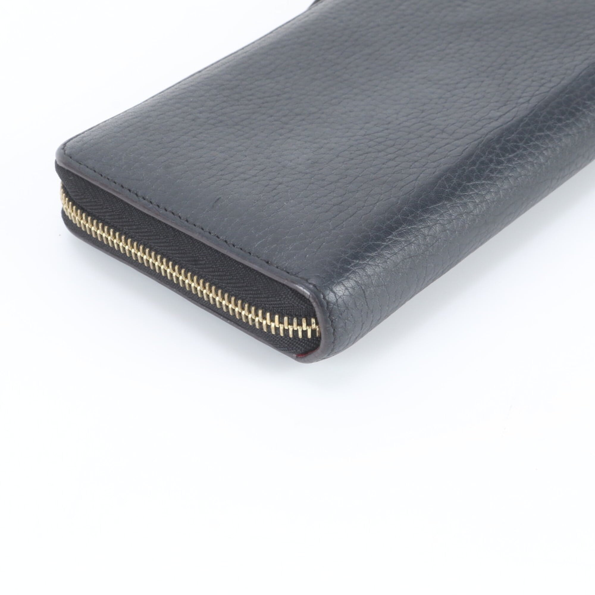 Louis Vuitton Noir Pink Leather Long Wallet (Bi-Fold) (Pre-Owned)