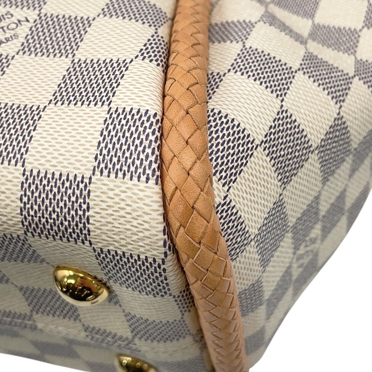 Louis Vuitton Damier Azur Beige Rose Damier Azur Handbag Tote Bag (Pre-Owned)
